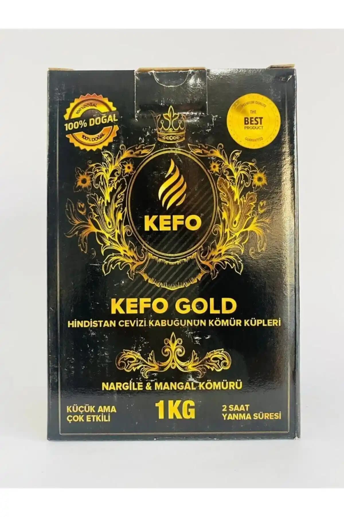 KEFO GOLD 1kg Kömür: Doğal ve Uzun Süreli Yanma Özelliğiyle Nargile Keyfi