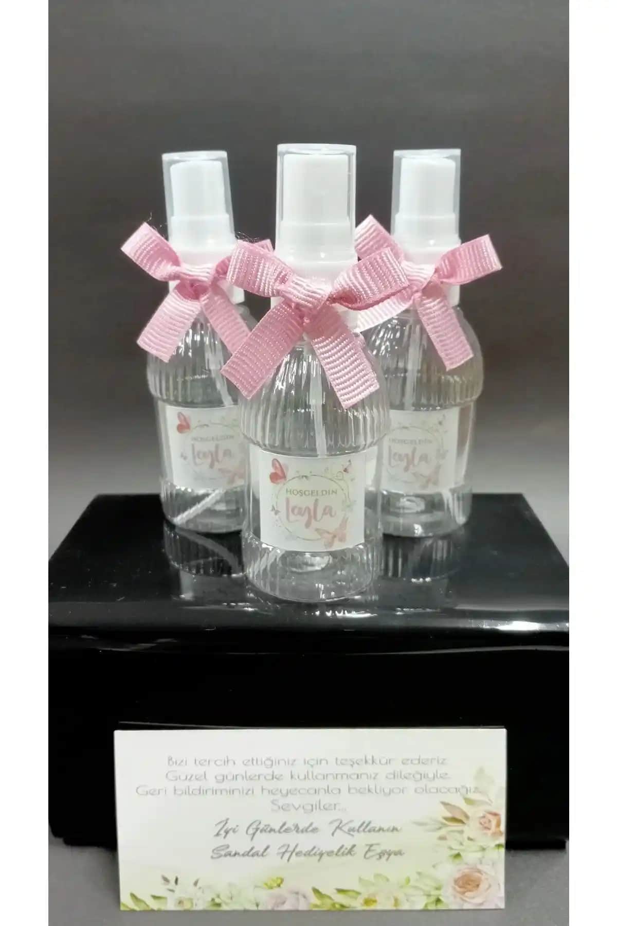 Kelebek Figürlü Kişiselleştirilebilir Kolonya Şişesi - Özel Günler İçin Anlamlı Hediye