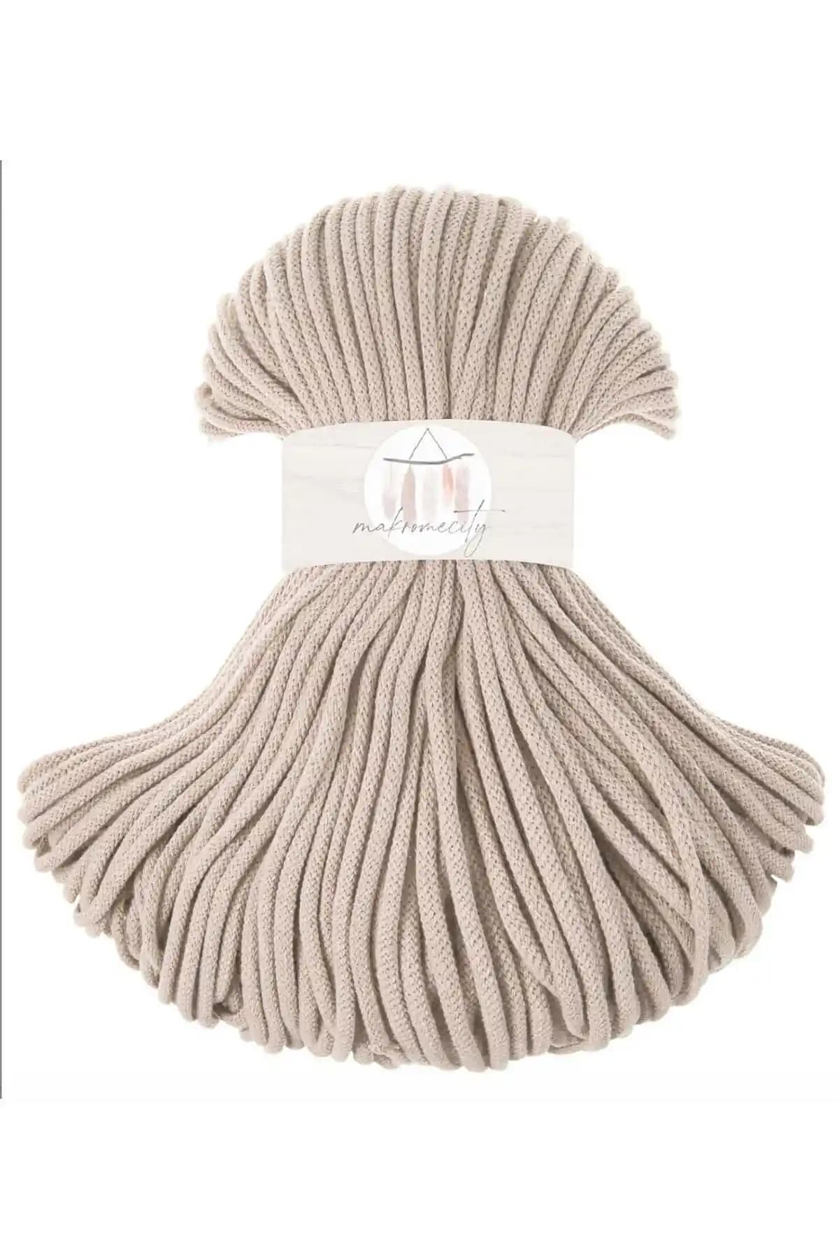 Makromecity Makrome İp 10 Metre Doğal Pamuklu Çok Amaçlı Dekoratif Malzeme