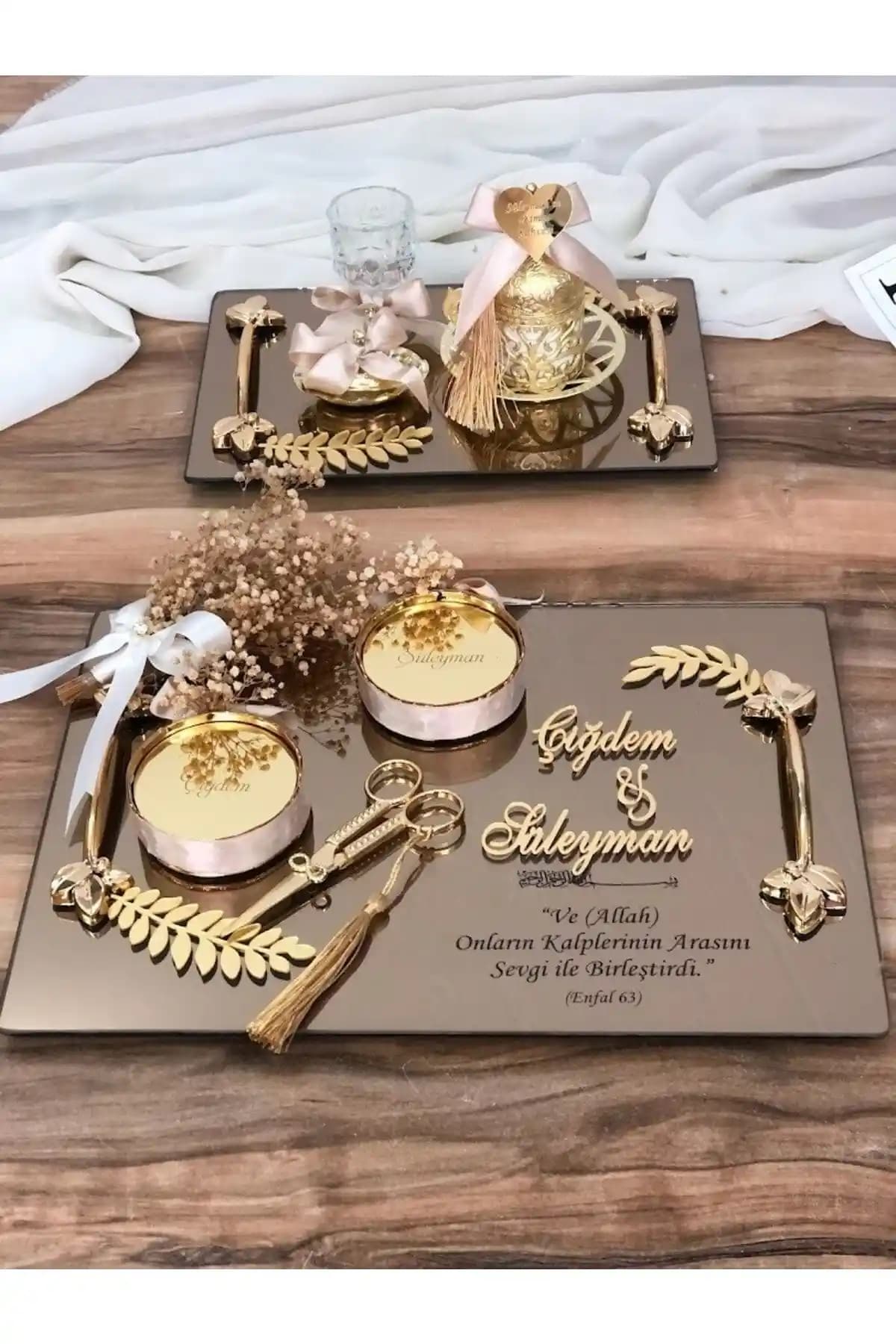 Masalsı Konsept Söz Tepsisi ve Nişan Seti: Şık ve Fonksiyonel Özel Gün Tasarımları