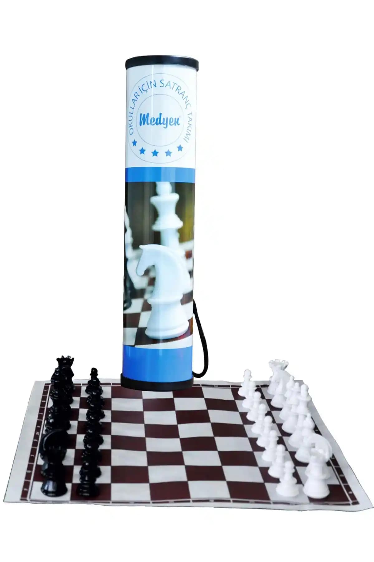 Medyen 694 Satranç Takımı Rulo Askı ile Dayanıklı ve Pratik Kullanım Sağlar