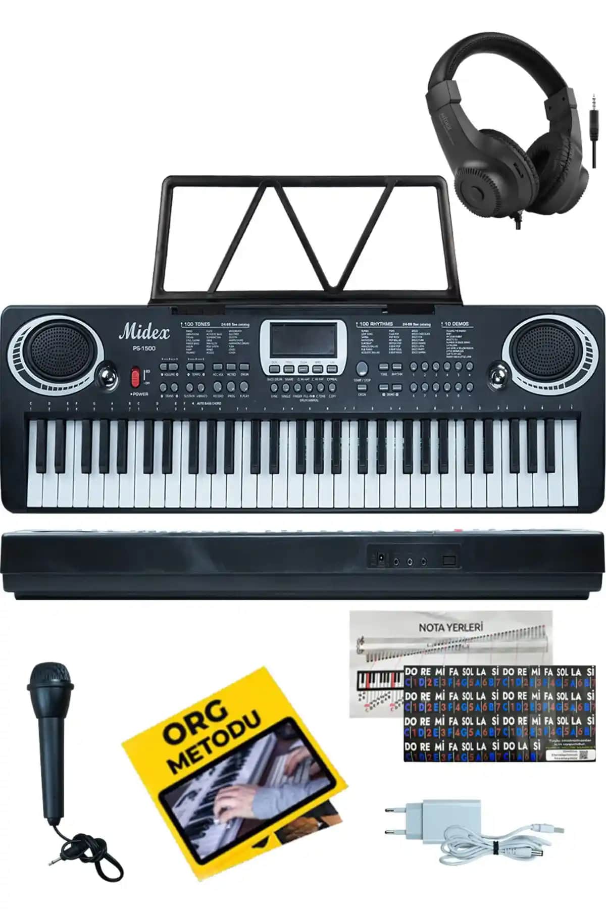 Midex PS-1500BK-H Başlangıç İçin 61 Tuşlu Dijital Org Modeli Detaylı İnceleme