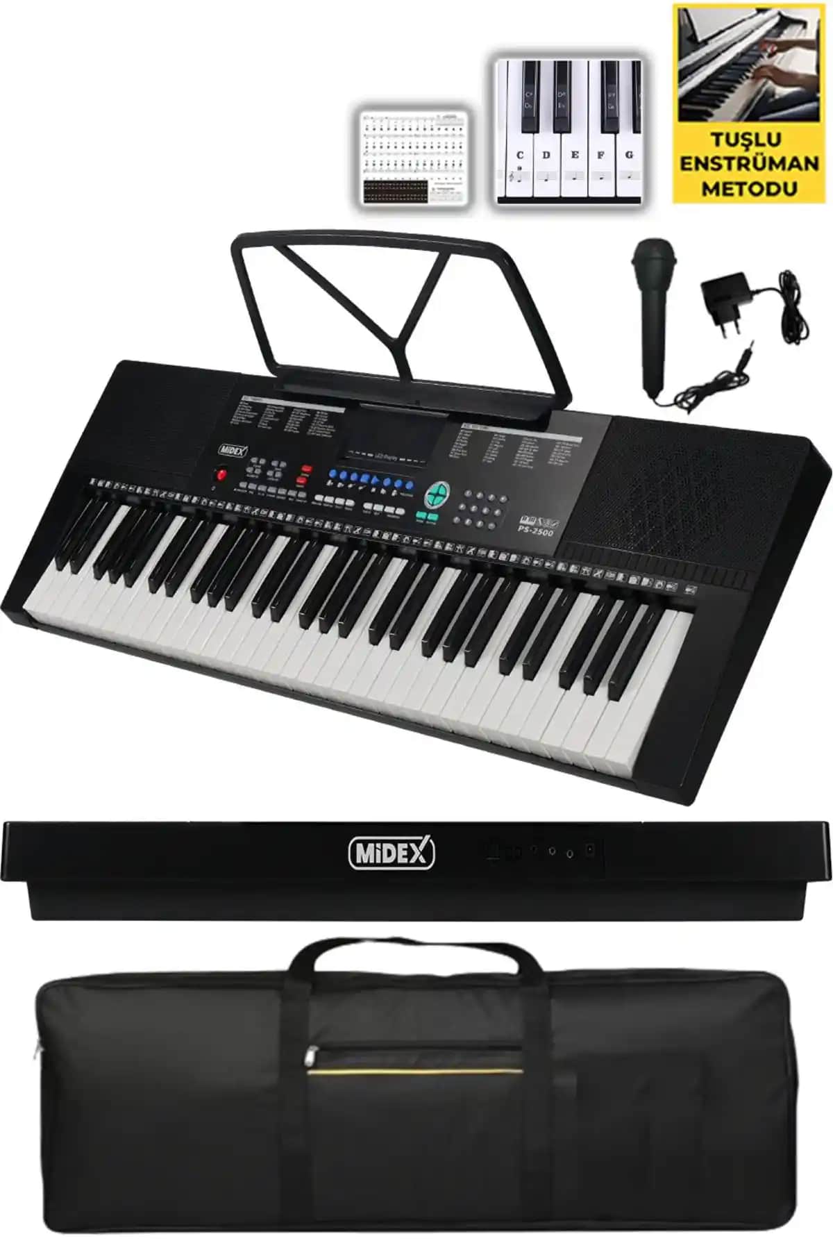 Midex PS-2500 ve PS-1500BK Org Modellerinin Detaylı Karşılaştırması