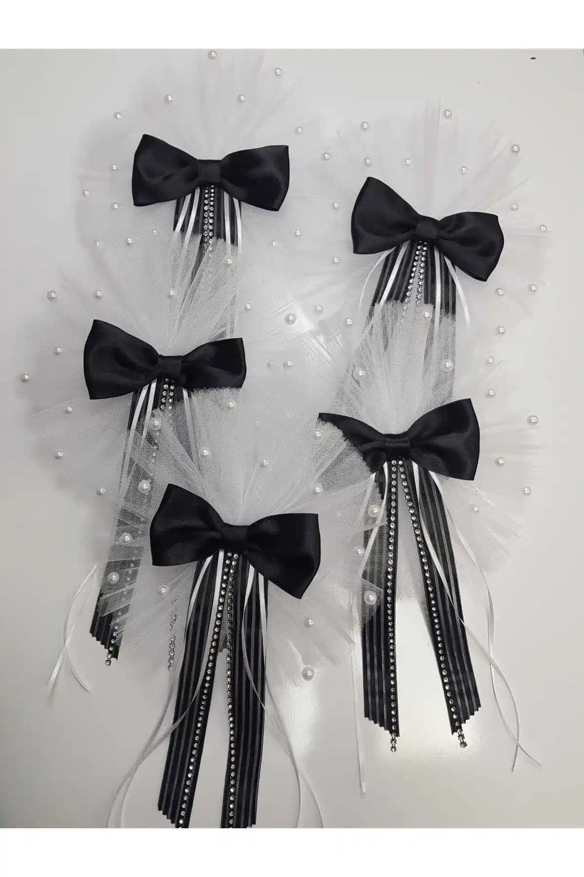 Minihobiyum Siyah Papyonlu 5'li Pratik Set Şıklık ve Kullanışlılık Bir Arada