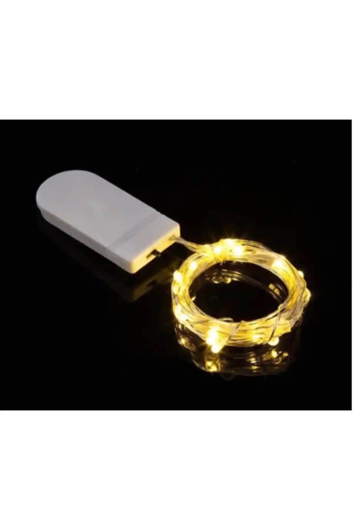 Miremi Mini Güç Kutulu Kendinden Pilli Sarı Peri Led Aydınlatma 2024 Serisi