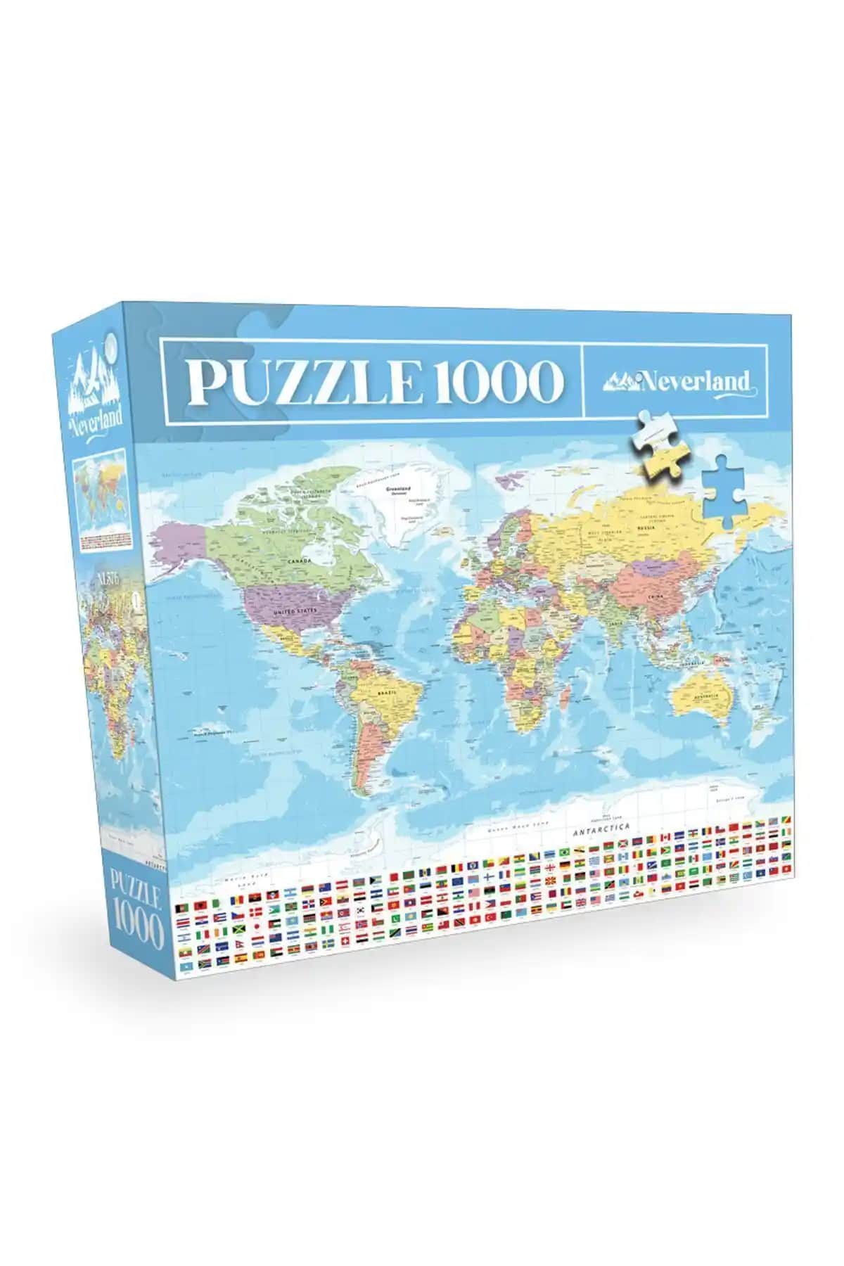 Neverland 1000 Parça Dünya Haritası Puzzle Detaylı İnceleme ve Kullanım Alanları