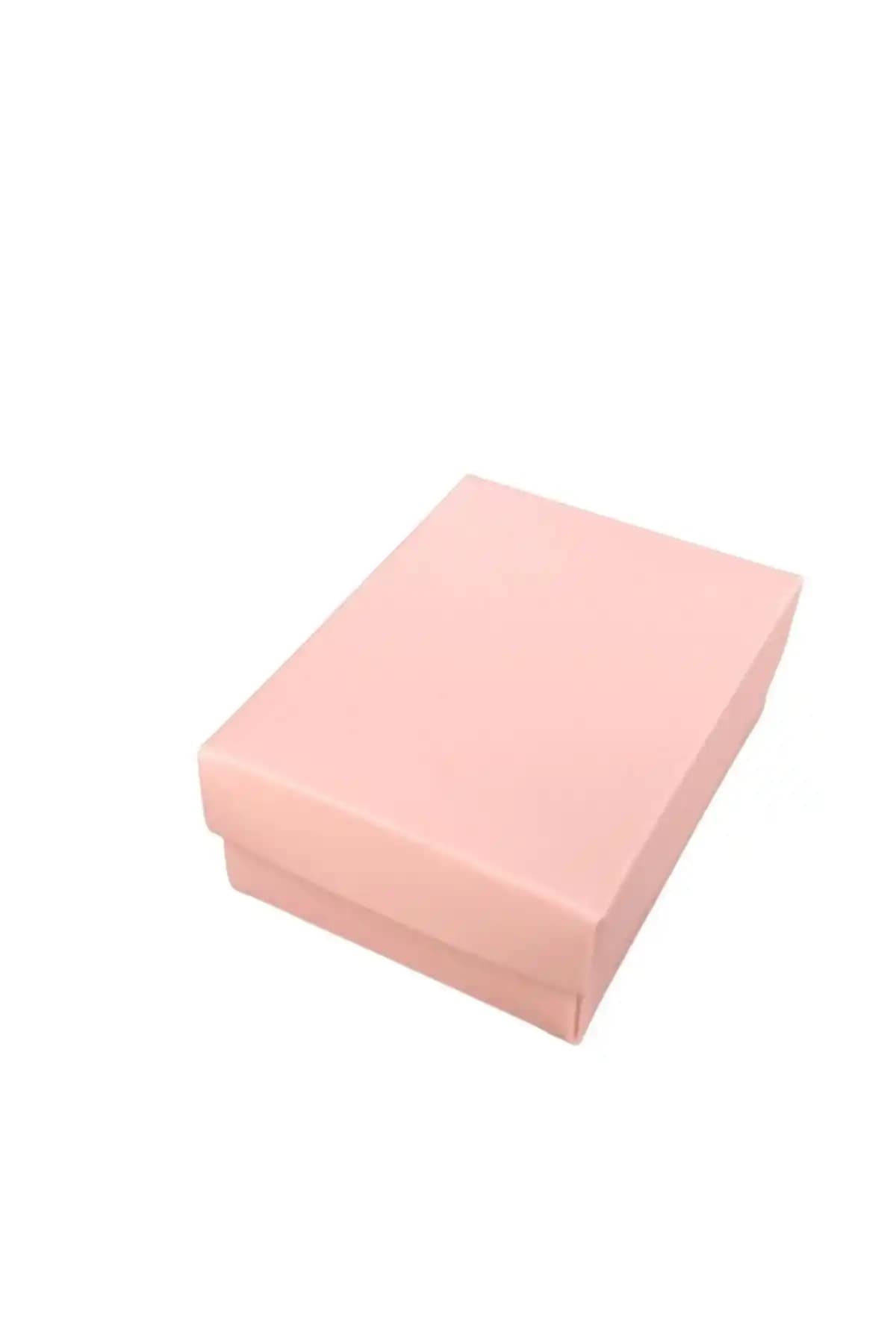 ÖZER KUTU Pembe Karton Takı Kutusu Mini Set ve Kolye Saklama Çözümü
