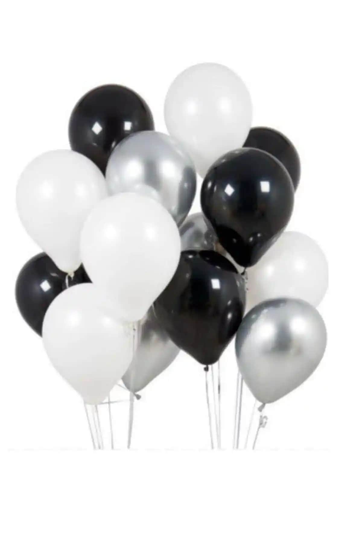 Parti Dolabı 12'li Metalik Balon Setiyle Renkli ve Şık Dekorasyon Çözümü