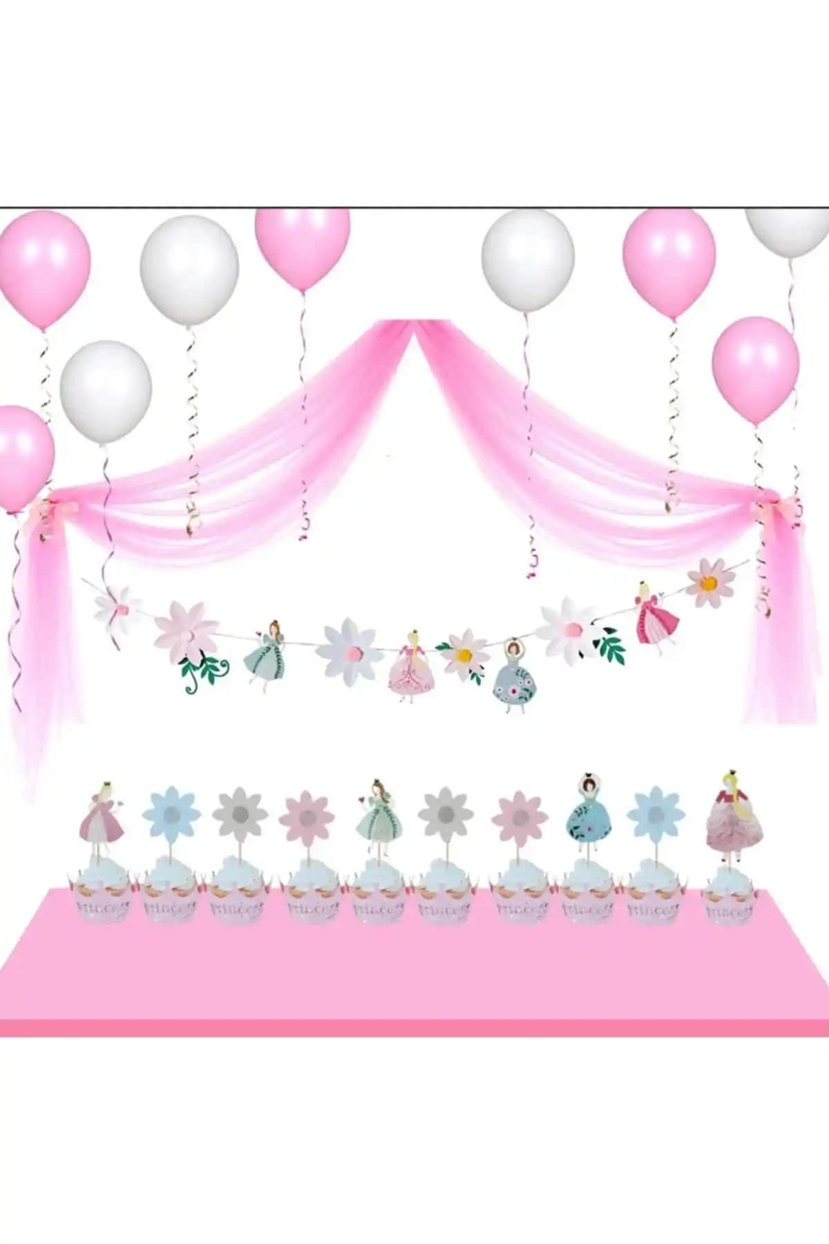 Parti Süsleri Karşılaştırması: Prenses Asma Süs ve Makaron Kelebek Çiçek Setleri