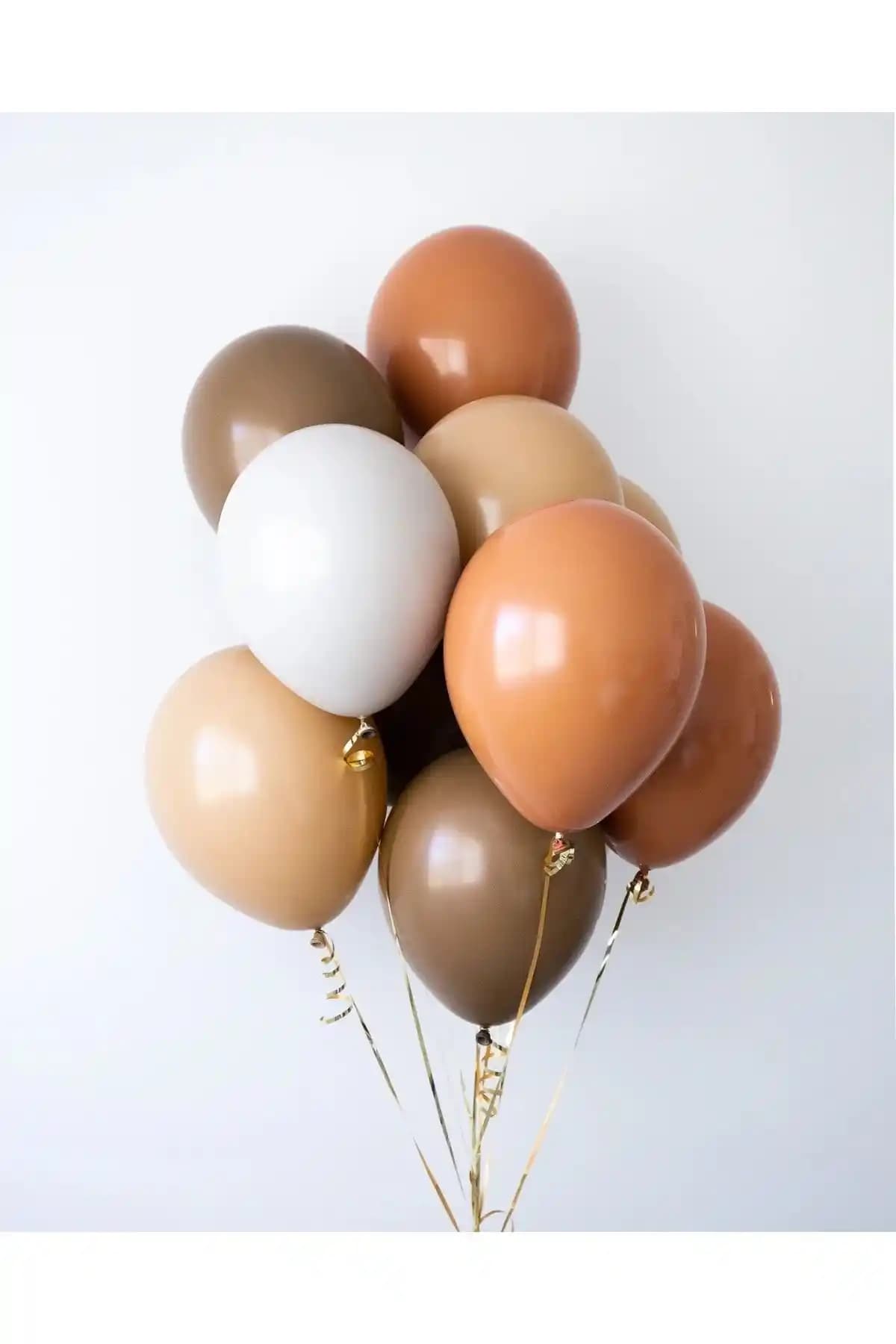 Partifabrik Retro Kahve Tonlarında Balon Seti ile Şık ve Nostaljik Dekorasyon