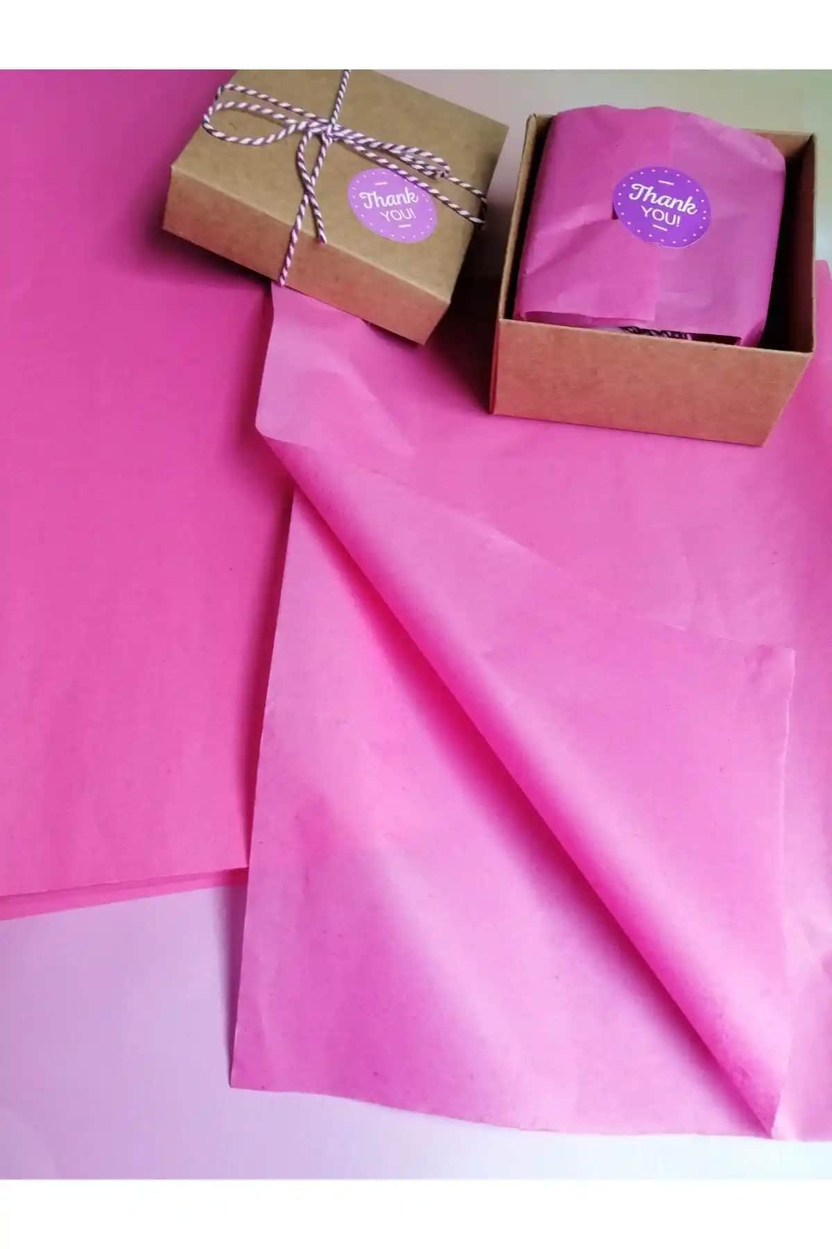 Renkli Pelur Kağıdı Pembe 50x70 cm El İşleri ve Dekorasyon Projeleri İçin Uygun