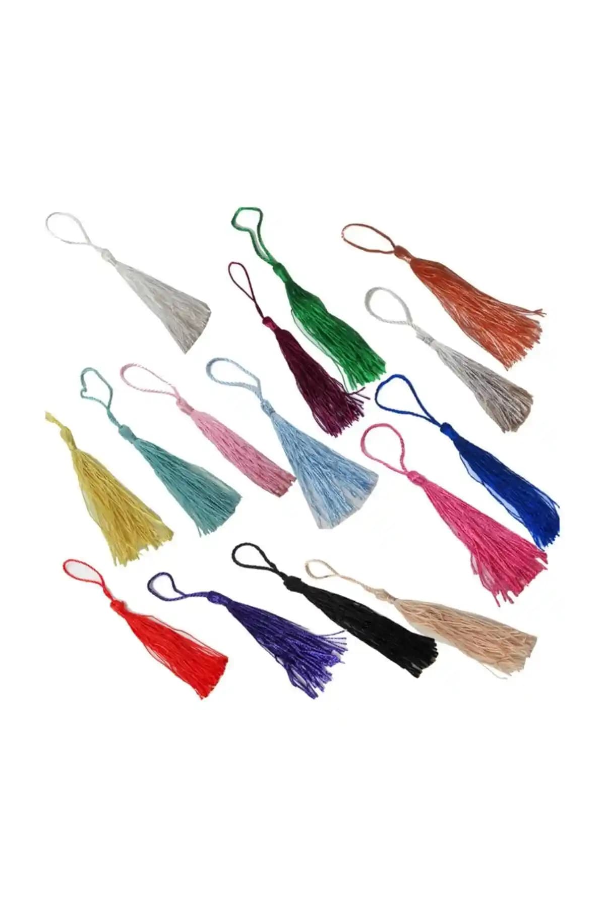 Renkli ve Dayanıklı Parti Püskülleri 100 Adet Çemrek Süs Dekorasyon Çözümü