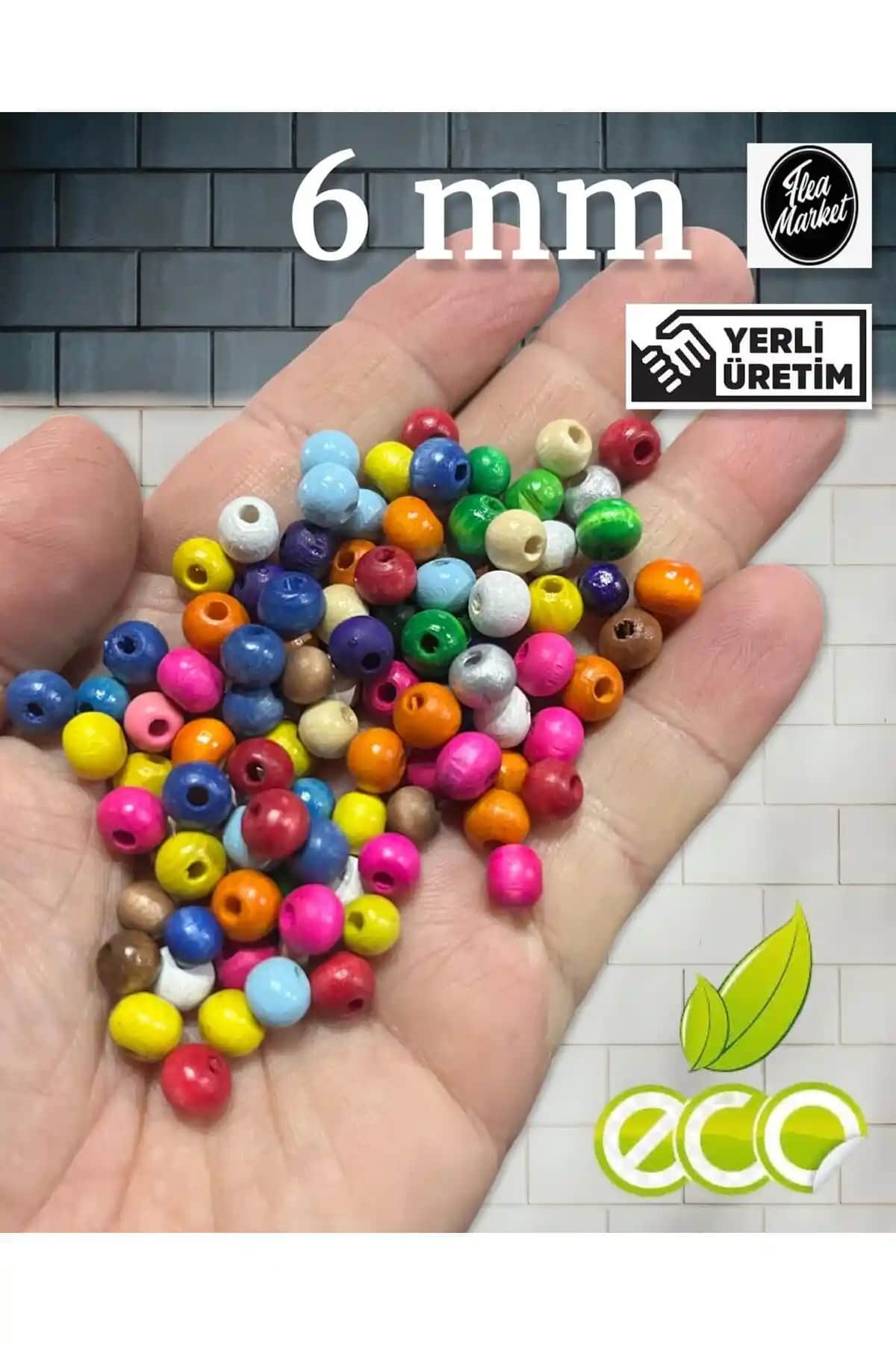 Selin 6 mm Karışık Renk Ahşap Boncukları ile Yaratıcı El İşleri ve Dekorasyon Fırsatları