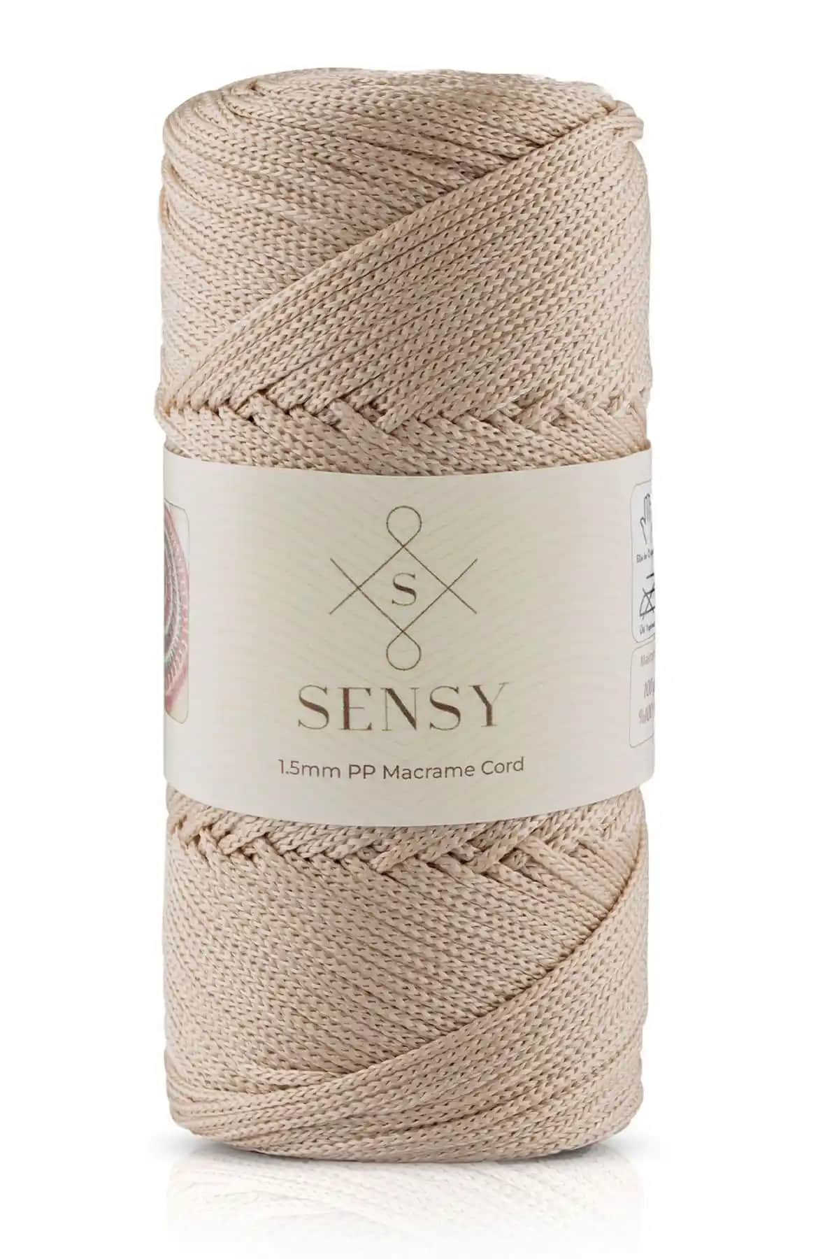 SENSY 1.5 mm Polyester Makrome İpi: Dayanıklı ve Estetik El Sanatları Malzemesi