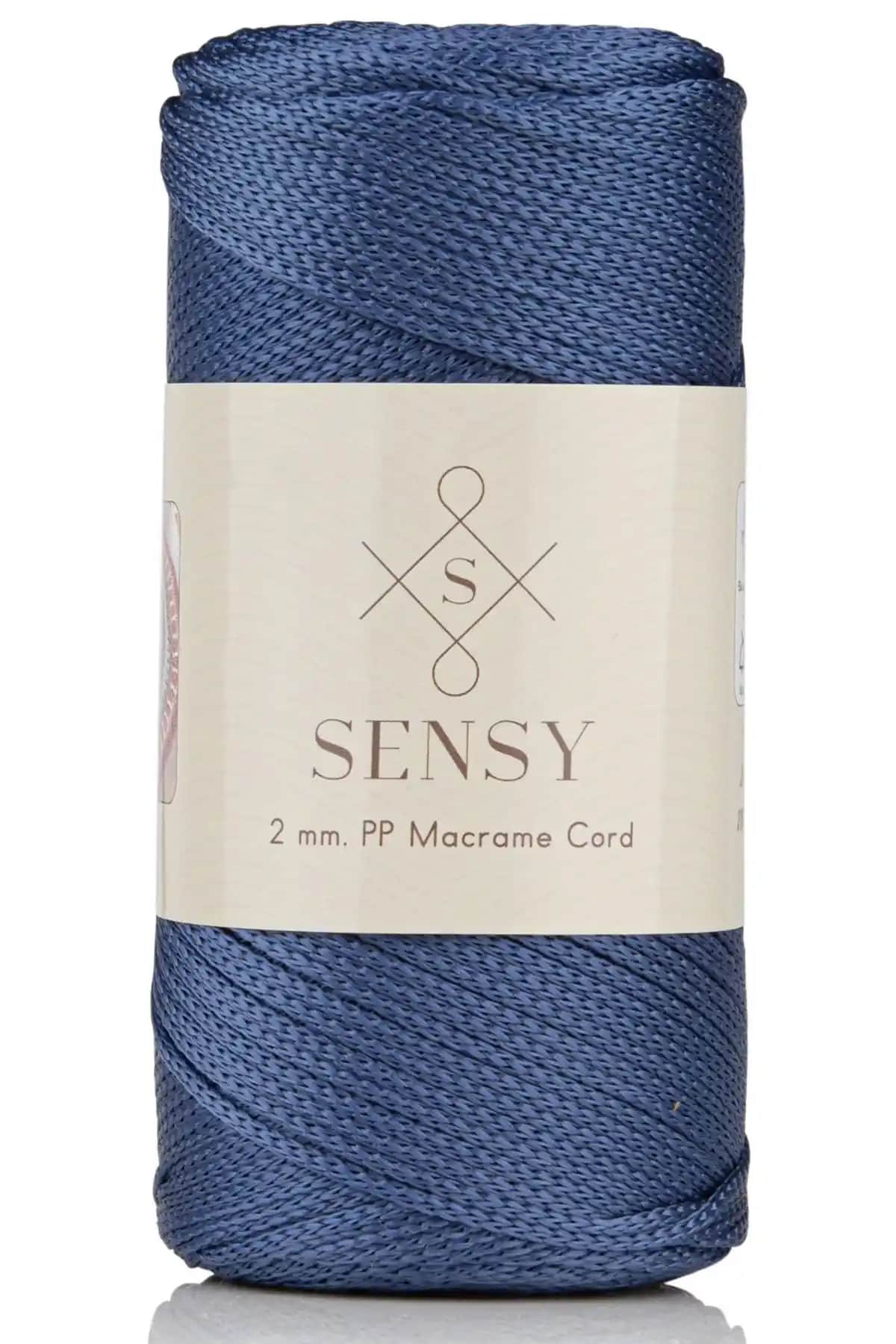 SENSY 2 Mm Polyester Makrome İpi 200g Renkli Dayanıklı ve Çok Yönlü Kullanım İçin