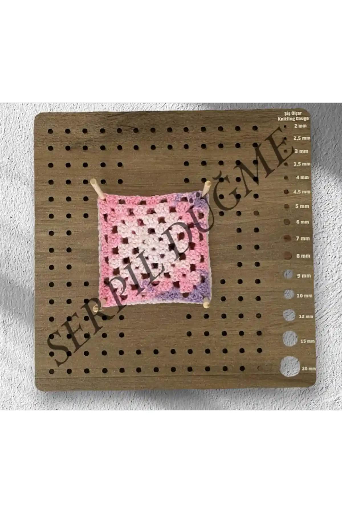 Serpillüğme Motif Tahtası 16 Çubuklu El Sanatları İçin Profesyonel ve Kullanışlı Araç