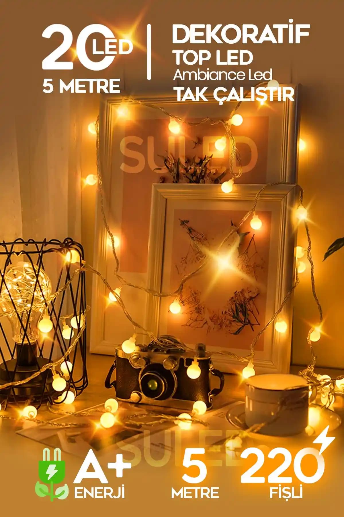 SULED Gün Işığı 5 Metre Top Led ile Dekoratif ve Çok Yönlü Aydınlatma Çözümü