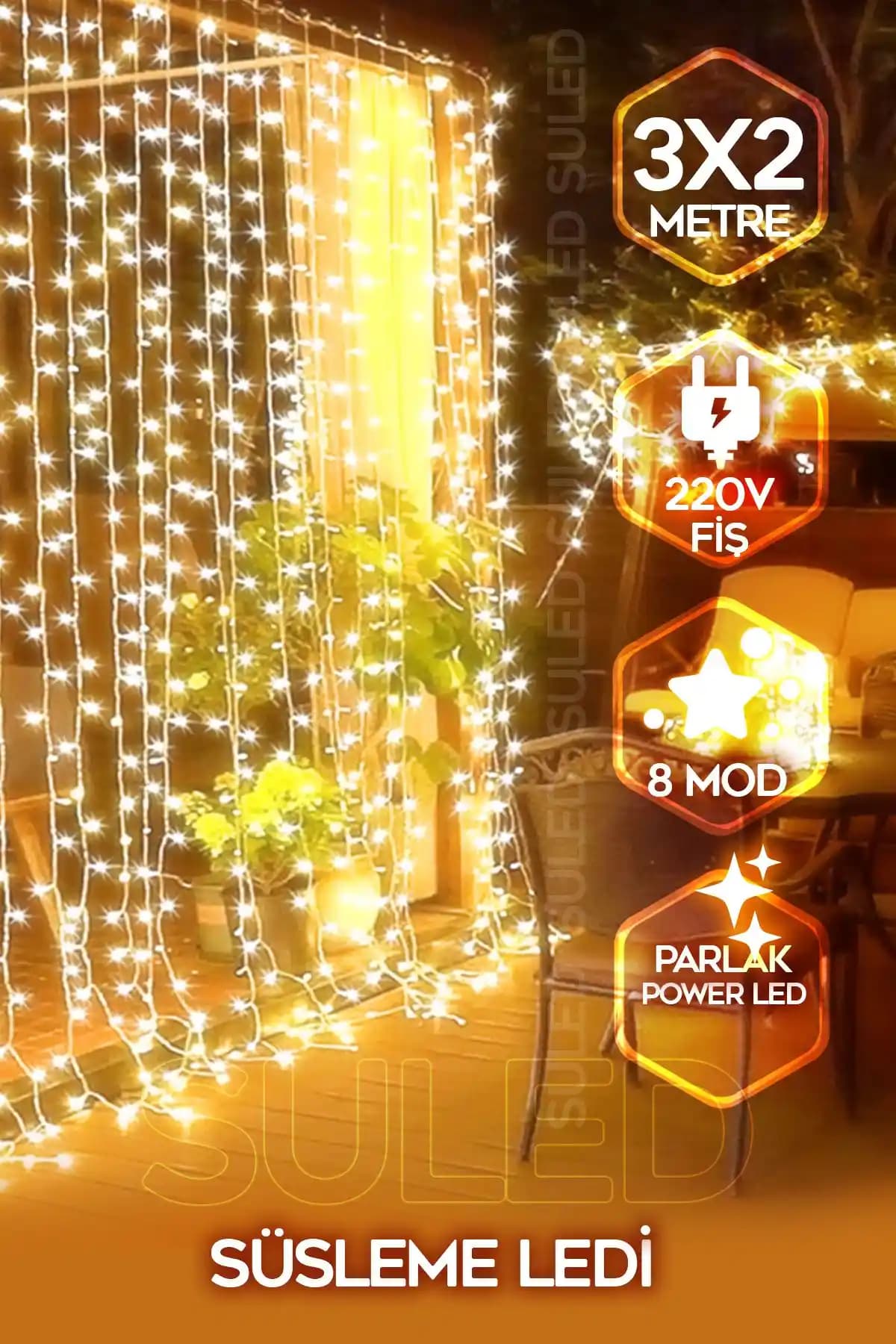 SULED Perde Led Işık ile Modern Dekorasyon ve Esnek Kullanım Özellikleri