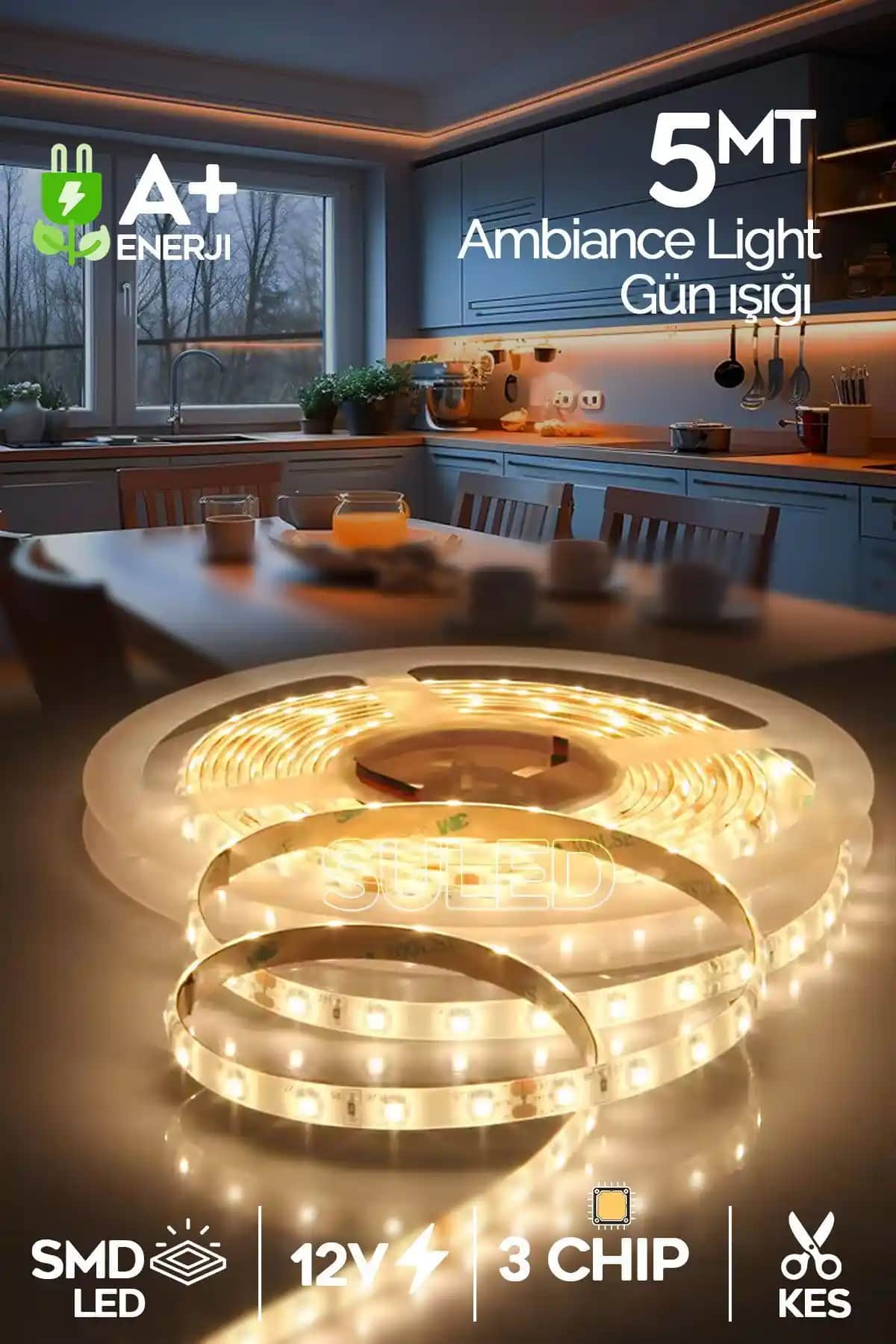 SULED Şerit Led 5 Metre Gün Işığı 3 Çipli Pro Ambiyans Aydınlatma Özellikleri ve Kullanım İpuçları