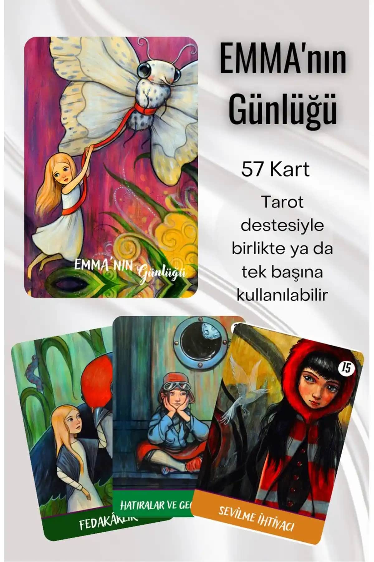 Tarot Emma'nın Günlüğü Oracle Kartları: Duyguları Anlama ve Ruhani Gelişim İçin Kullanışlı Bir Set
