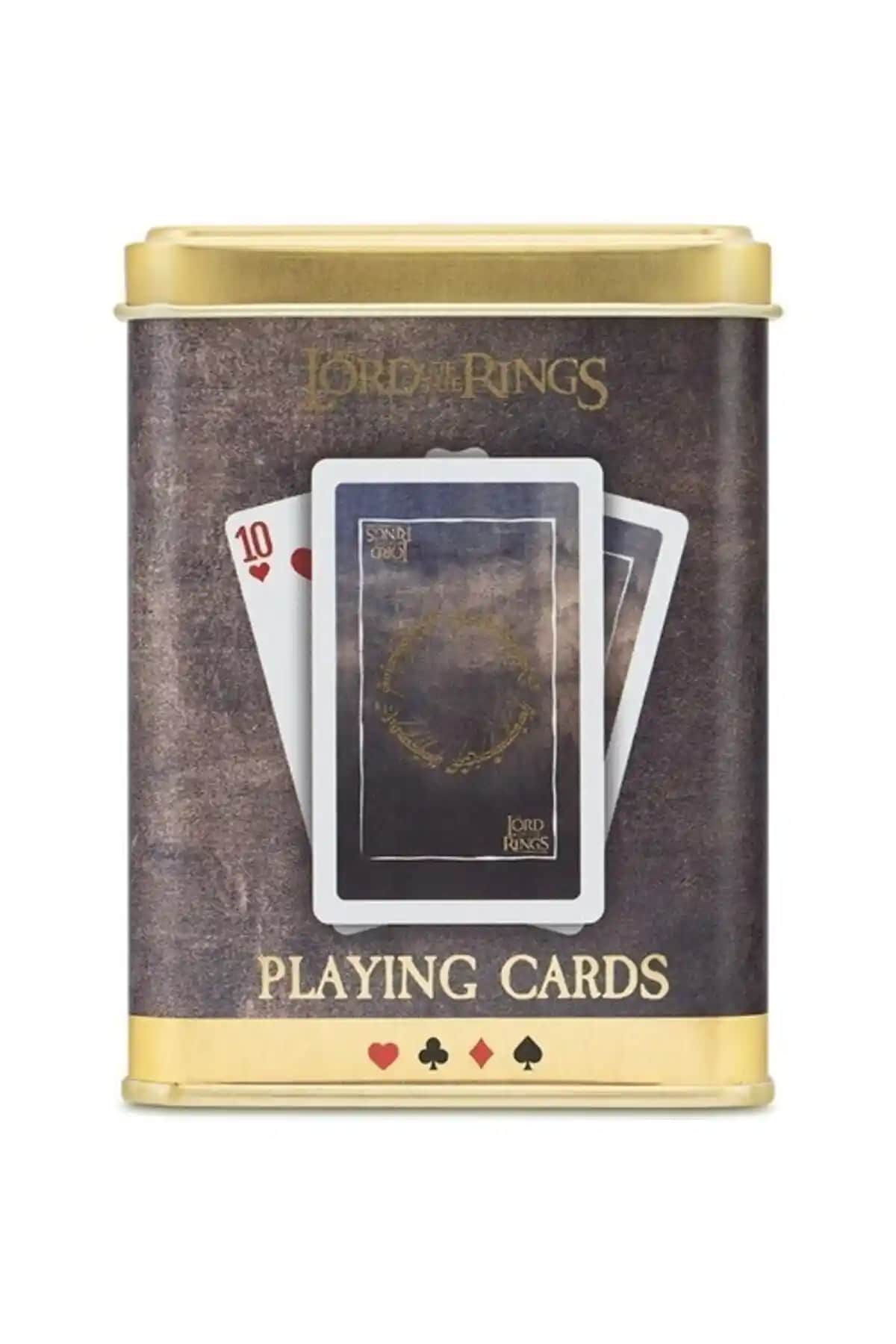 The Lord Of The Rings Temalı Iskambil Kartları Metal Kutu ile Dayanıklı ve Şık Tasarım