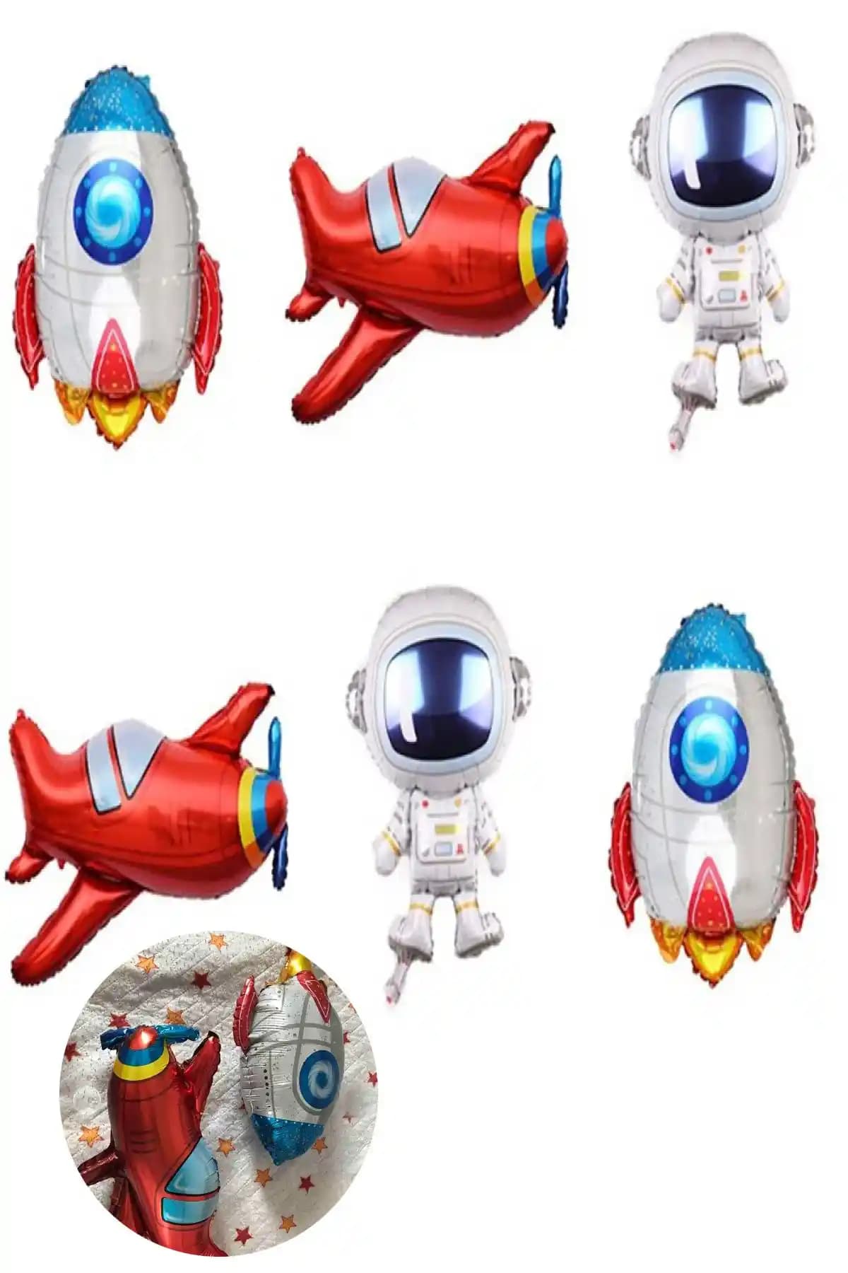 Uzay Temalı Folyo Balon Seti ile Çekici ve Renkli Parti Dekorasyonu