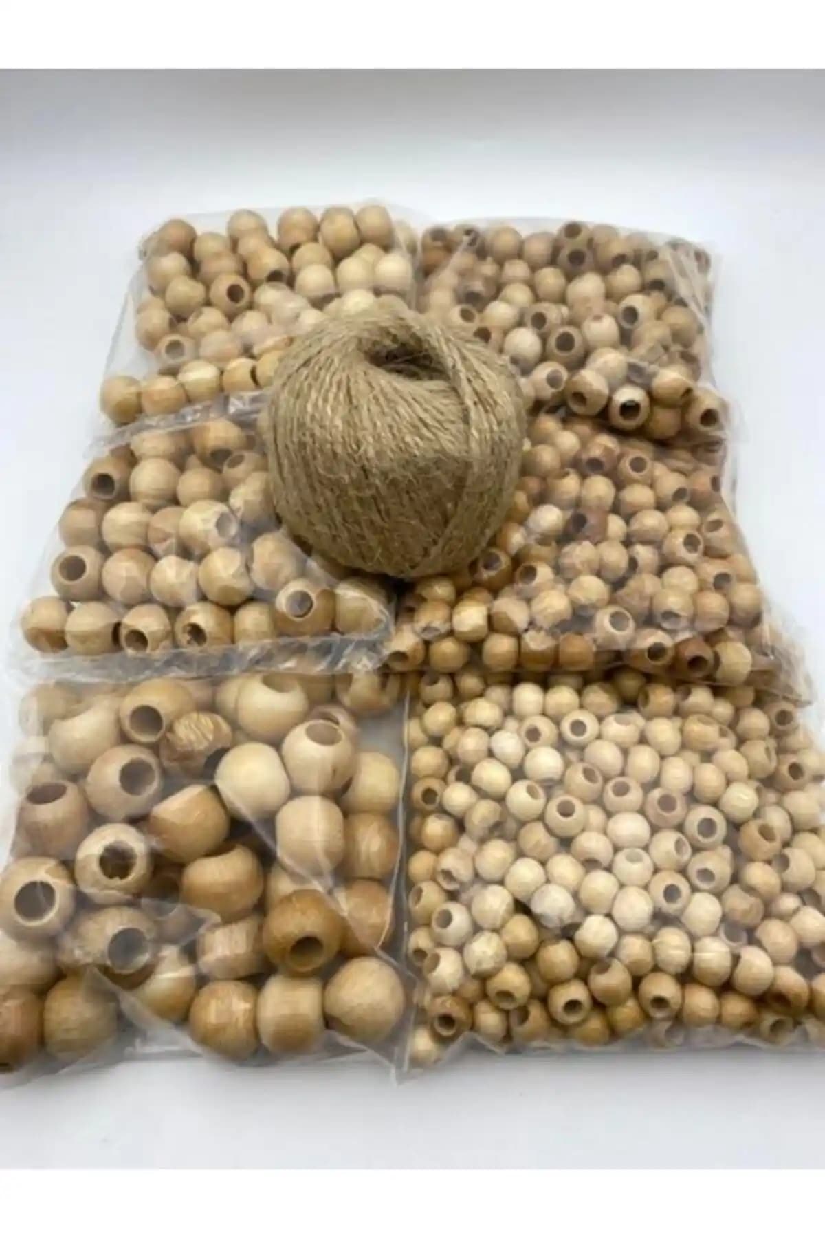 Vernikli Ahşap Boncuk Seti | Çeşitli Boyut ve Renk Seçenekleriyle Takı Tasarımı