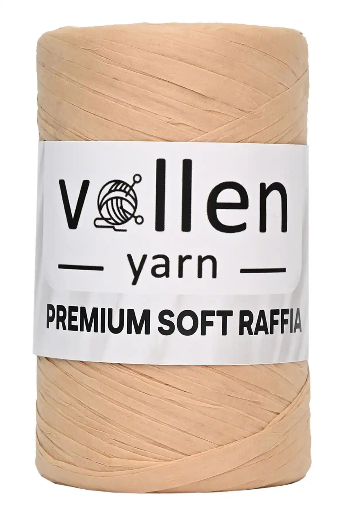 Vollen Yarn Yu<muş>ak Rafya İpi: Doğal ve Vegan Çevre Dostu El Sanatları Malzemesi