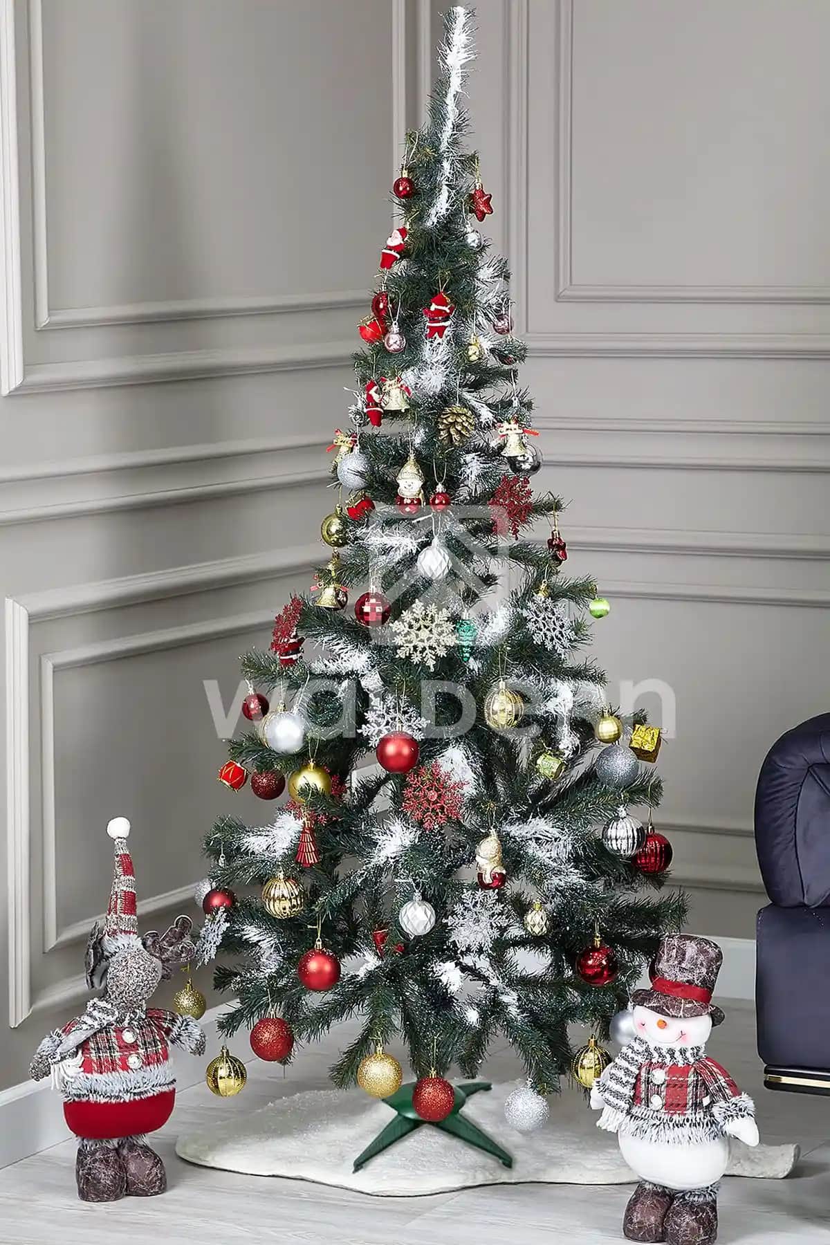 Waldern Luxury Series ve Yılbaşı Lüks Çam Ağaçları Karşılaştırması 150 cm ve 120 cm Modelleri