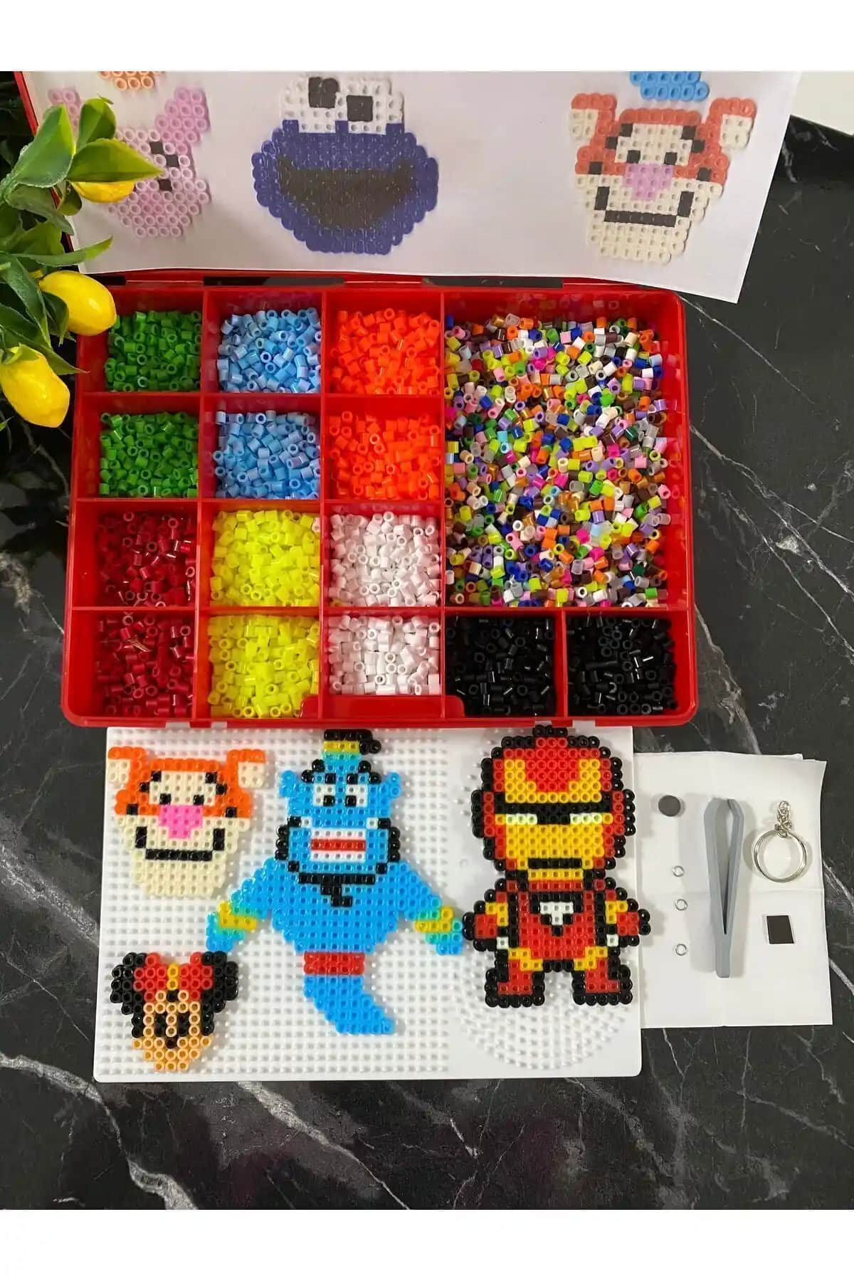 Yaratıcı ve Güvenli Boncuk Seti Çocuklar İçin Eğlenceli Hobi ve Eğitim Aracı
