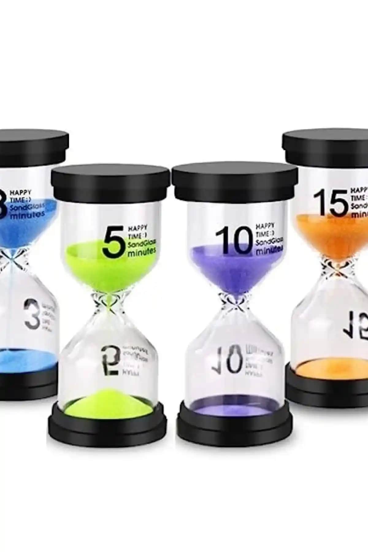 Yenigeldi 15 Dakika Renkli Kum Saati: Estetik ve Fonksiyonel Zaman Ölçme Aracı