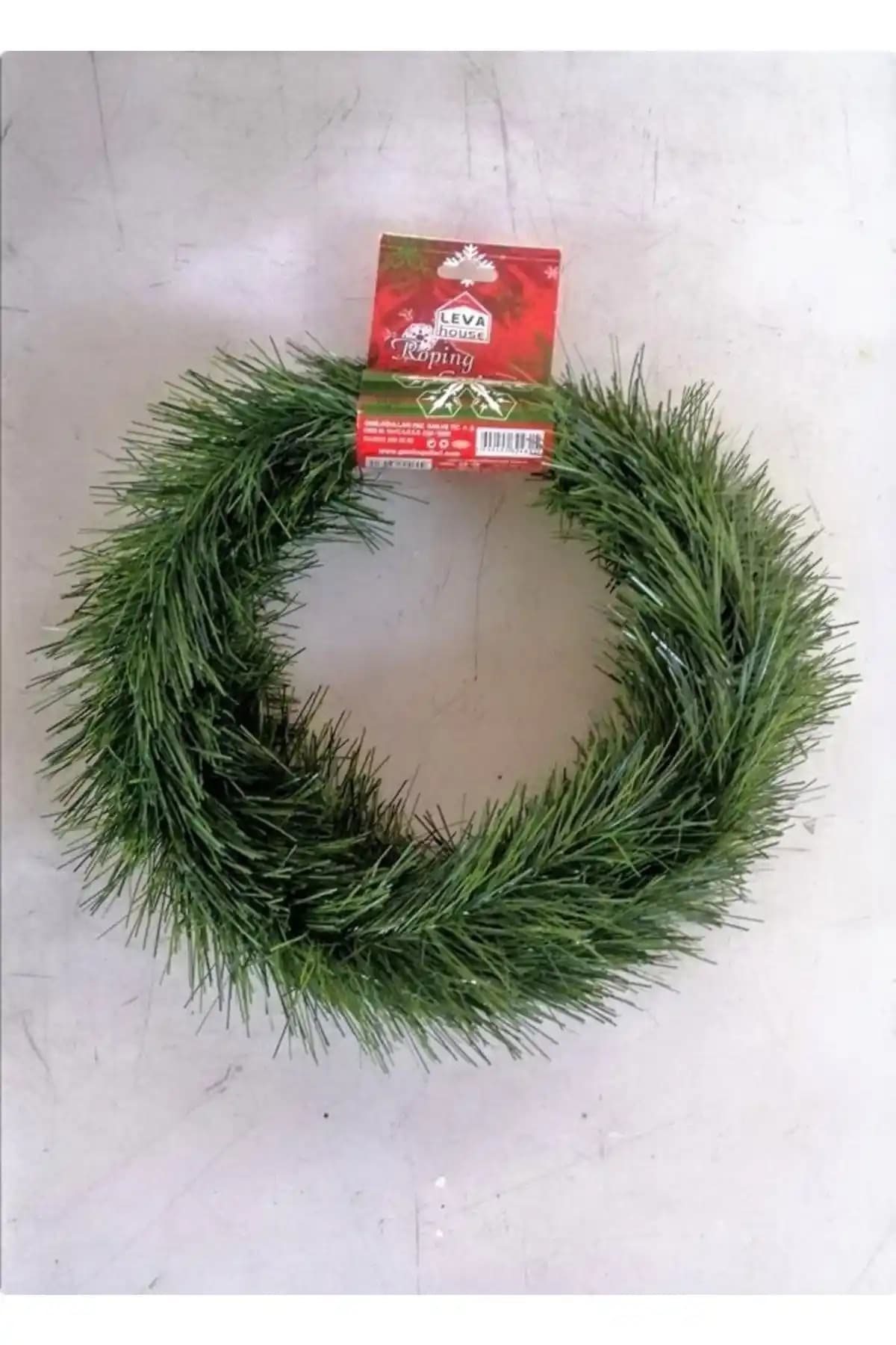 Yeşil Renk Sarmal Tel Çam Ağacı Garland Süs 5 Metre Dekorasyon Ürünü