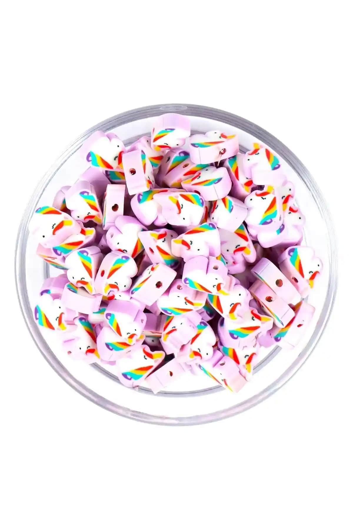 YFHOBİ 10 Adet Renkli Polimer Fimo Boncuk Takı ve El Sanatları Malzemesi