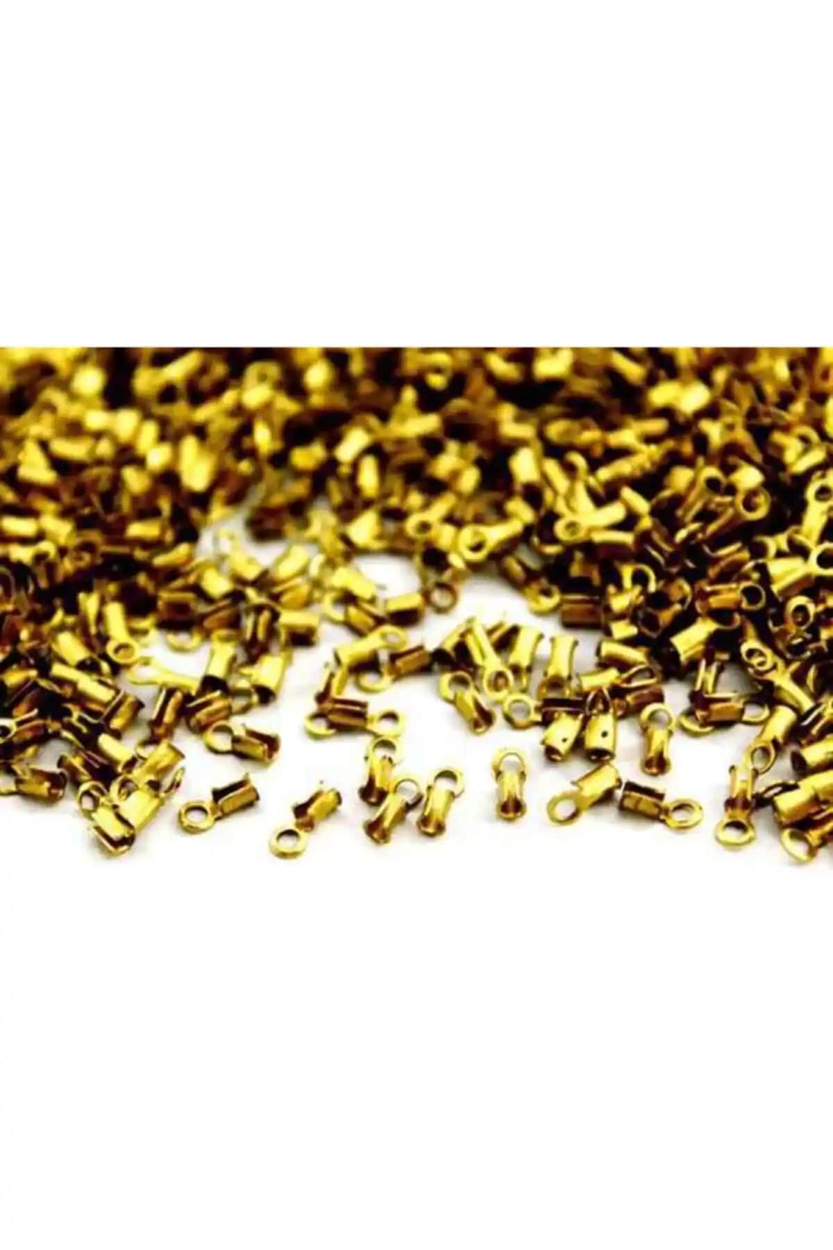 YFHOBİ 50 Adet Sarı Kaplama Bağlantı Aparatı 6x3 mm - Çok Amaçlı ve Ekonomik Kullanım