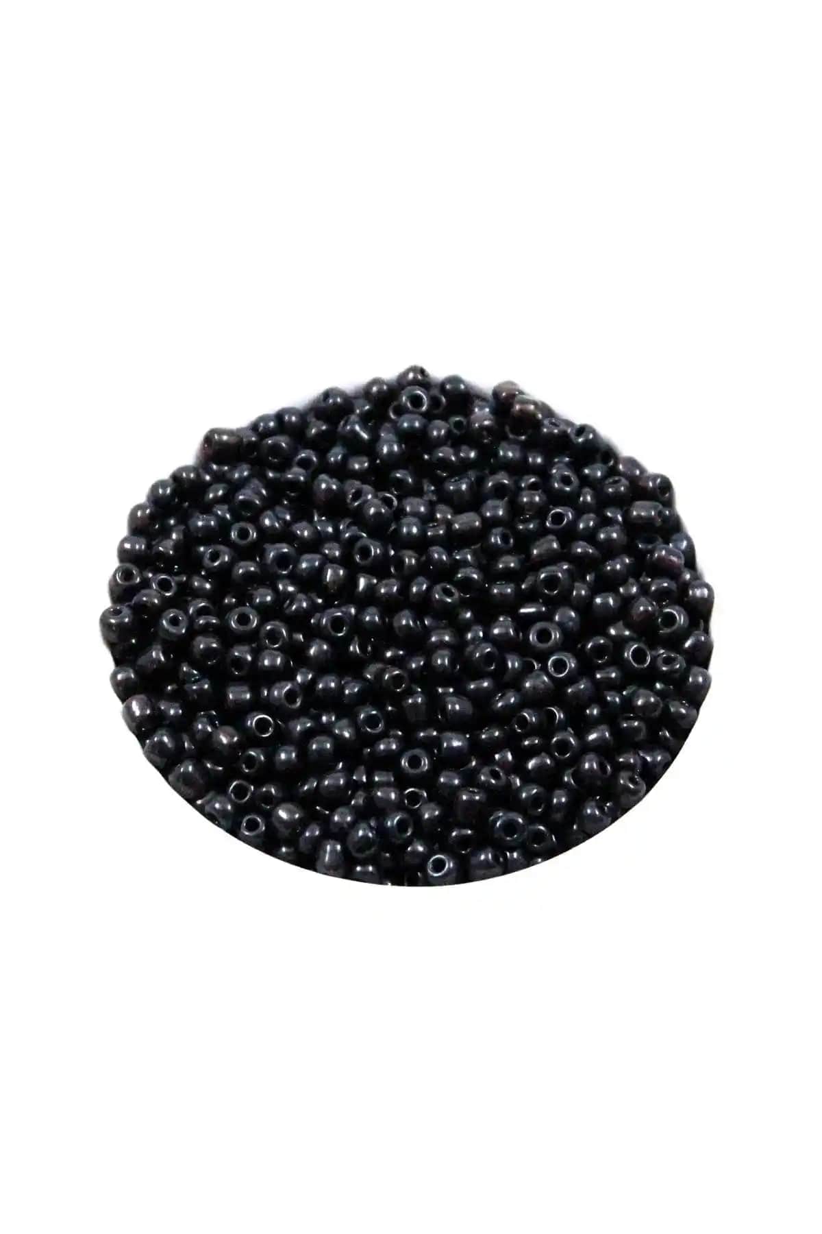 YFHOBİ 50 Gram Siyah Büyük Boy Kum Boncuk – Takı ve El Sanatları İçin Uygun