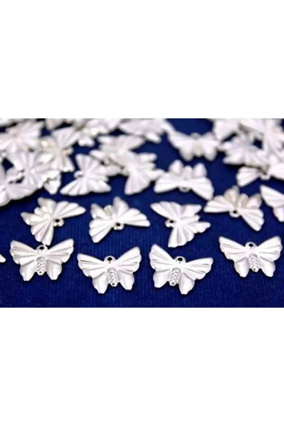 YFHOBİ Kelebek Desenli Metal Pul Seti 12x15 mm Takı ve Hobi Tasarımı İçin Uygun