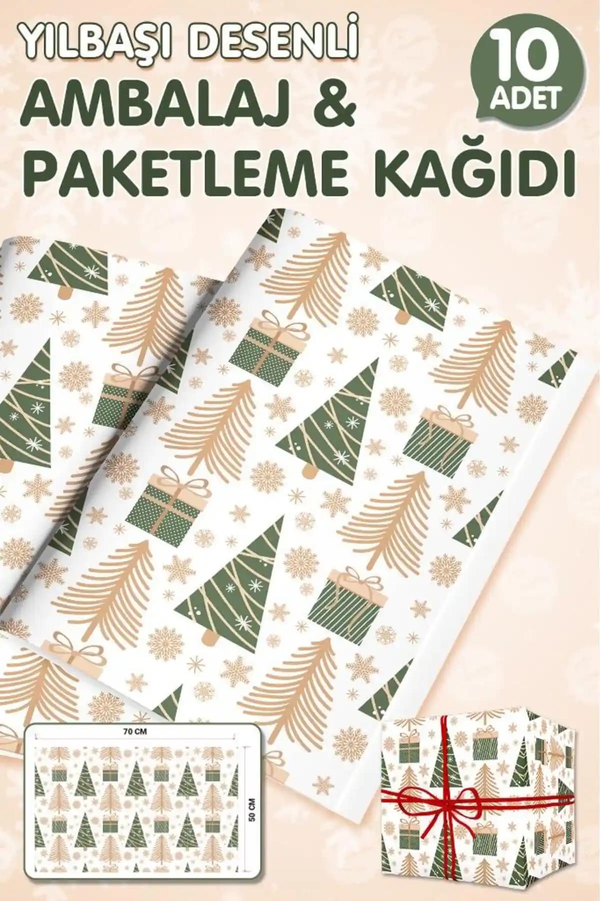 Yılbaşı Çam Ağacı Temalı Hediye Paketi – Şık ve Pratik Yılbaşı Dekorasyonu ve Sunumu