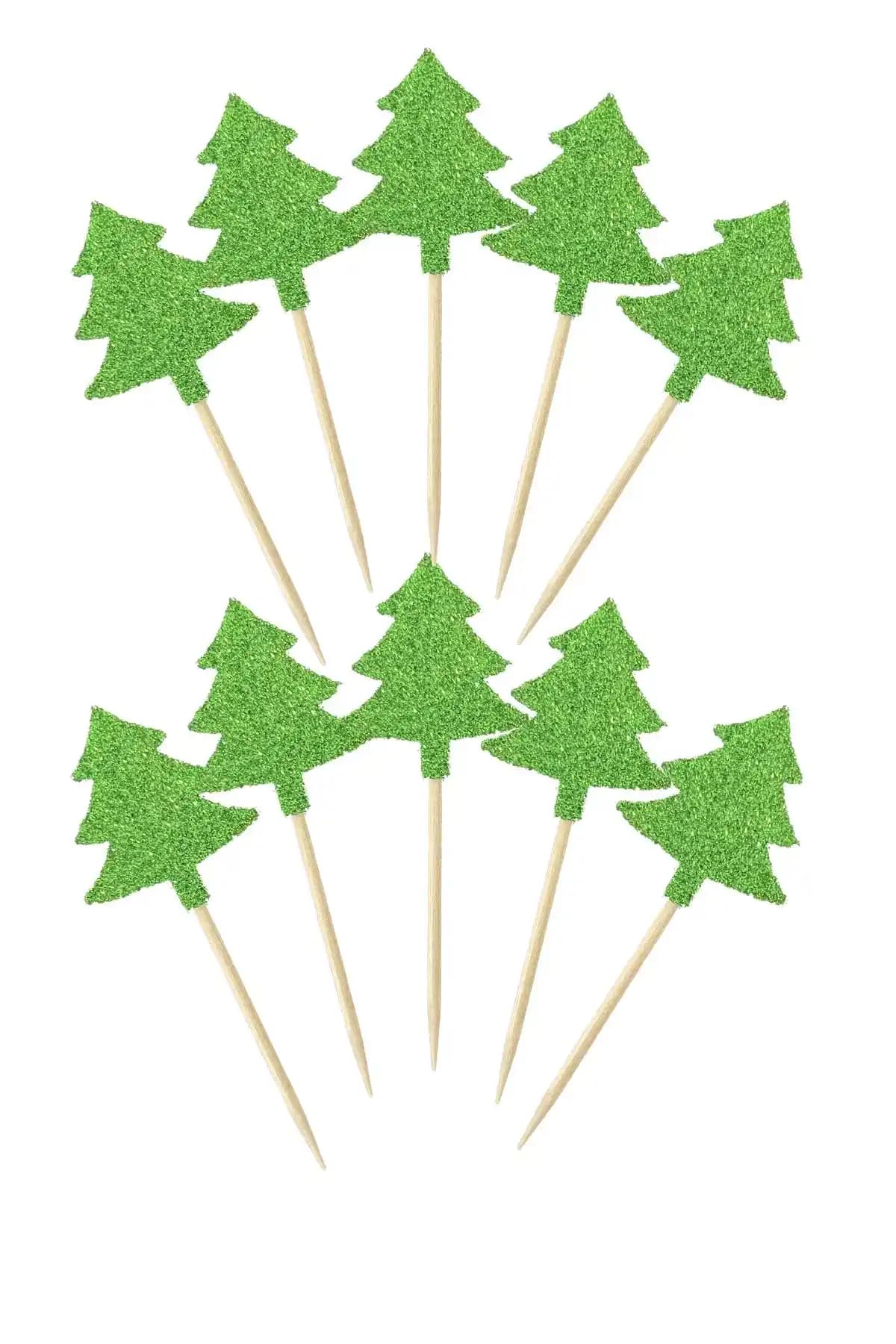 Yılbaşı ve Özel Günler İçin Renkli Yeşil Kürdanlar Parti Dekorasyonları