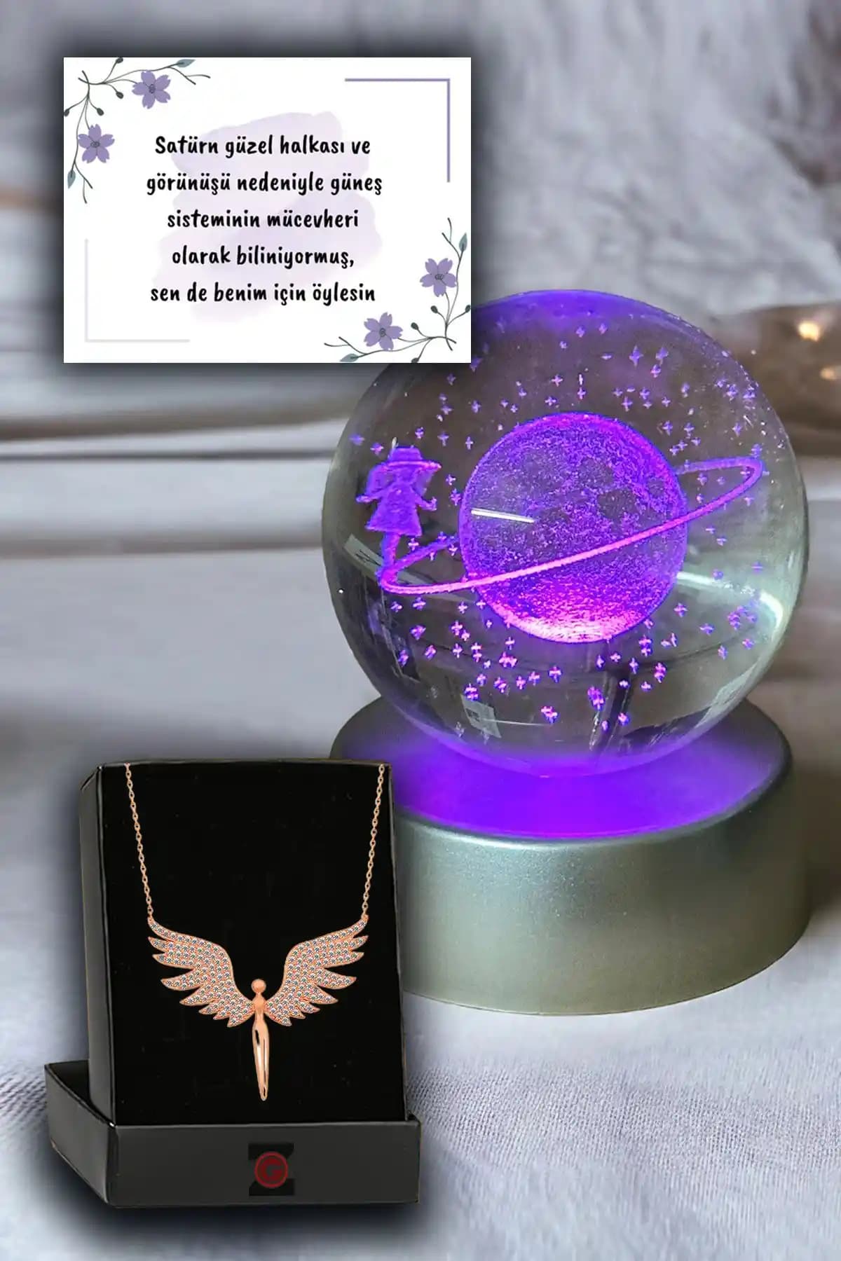 Zemtigo Renk Değiştiren LED Işıklı Kristal Küre ve Dekoratif Aksesuarlar