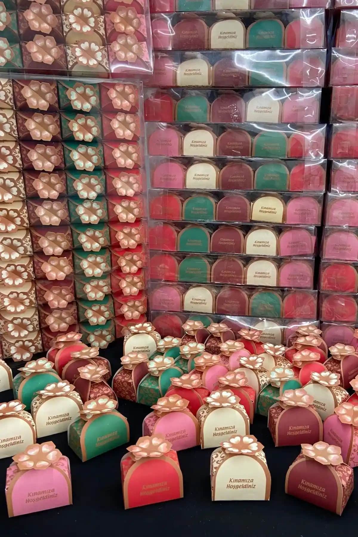 ZEYMERADE 50 Adet Kına Dağıtmalık Seti Şık ve Güvenli Organizasyon Malzemeleri