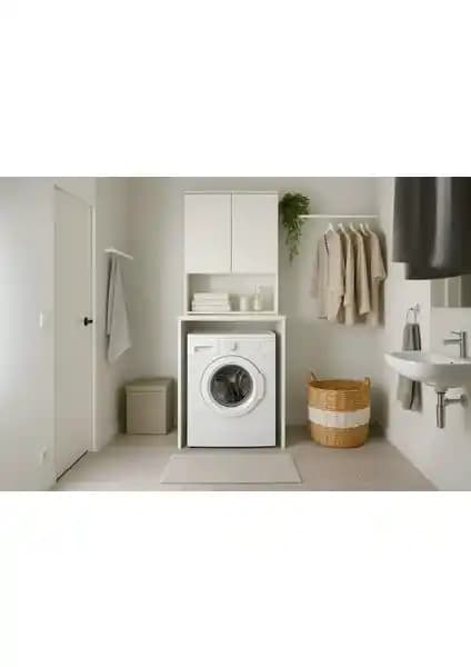 Adore Mobilya Çamaşır Makinesi Dolabı: Modern ve Fonksiyonel Tasarım Çözümü