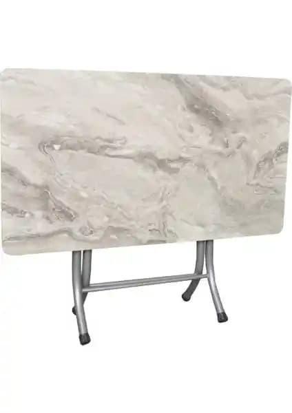 AldaGelsin Mermer Desenli Katlanabilir Masa: Estetik ve Fonksiyonellik Bir Arada