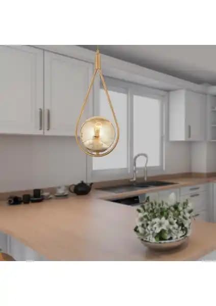 Apliqa Mirza Eskitme Bal Camlı Modern Sarkıt Avize: Şık ve Fonksiyonel İç Mekan Aydınlatması