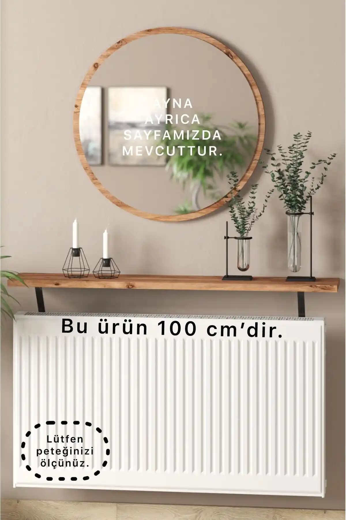 Atlantik Çam Serisi Duvar Rafı Modern ve Pratik Montajlı Tasarım