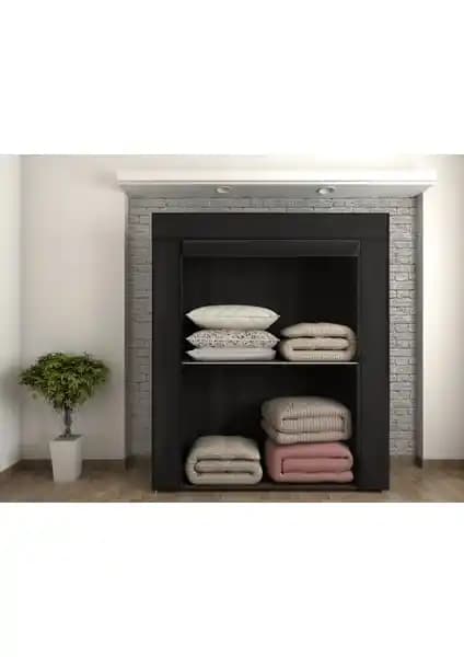 Burak Metal Borulu Yorgan Hurcu Yüklük Dolap: Dayanıklı ve Estetik Çok Amaçlı Depolama Çözümü