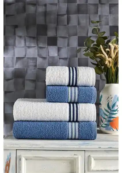 Casnack Veronica 4'lü Banyo Havlu Seti: Yüksek Performans ve Şıklık Sunar