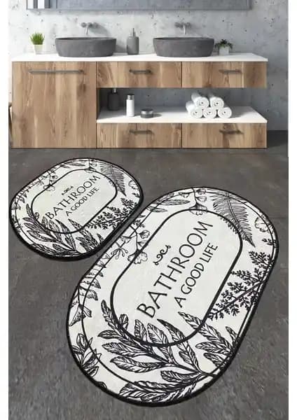 Chiali Home Buena Banyo Halısı Djt 2'li Set: Güvenli ve Estetik Banyo Aksesuarı