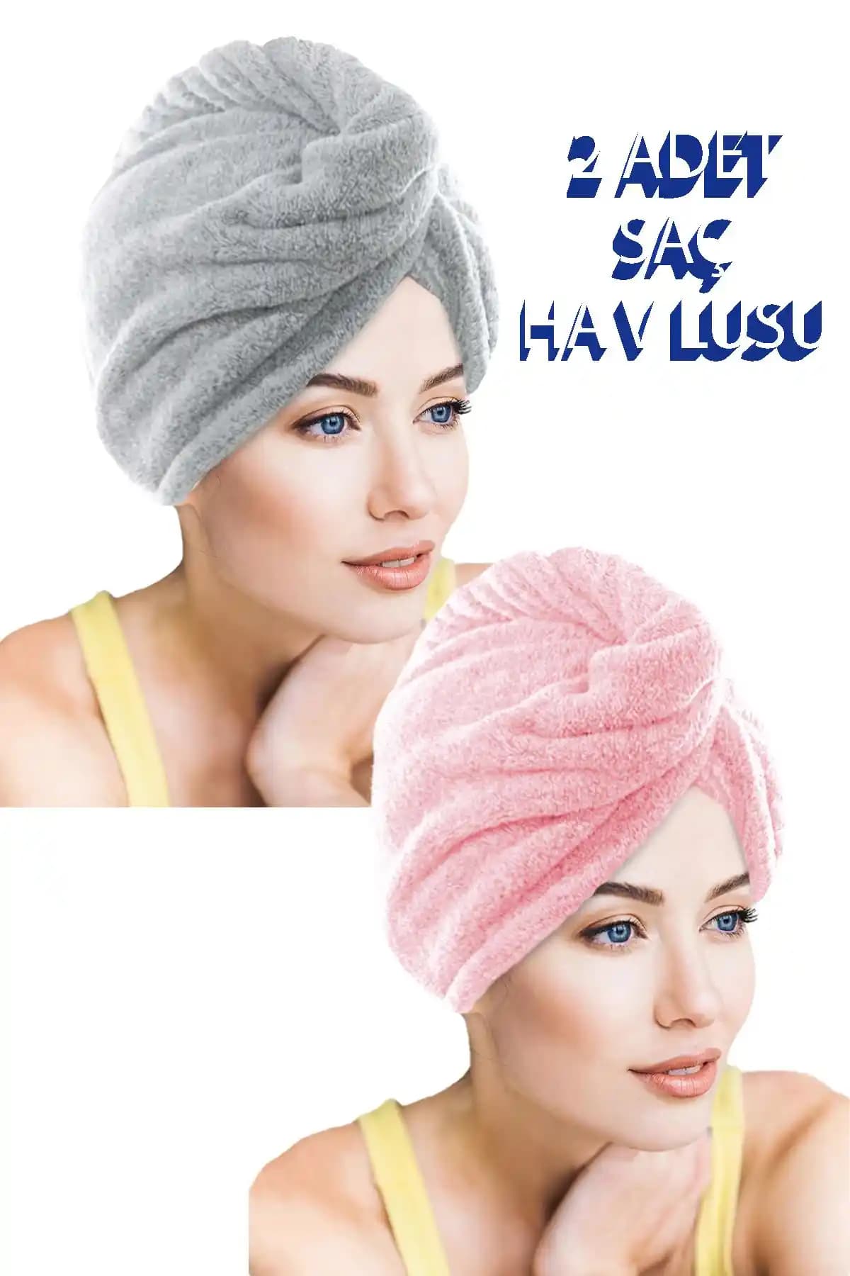 CHIZGY 2'li Mikrofiber Saç Havlusu Seti Hızlı Kuruma ve Hafiflik Özellikleriyle