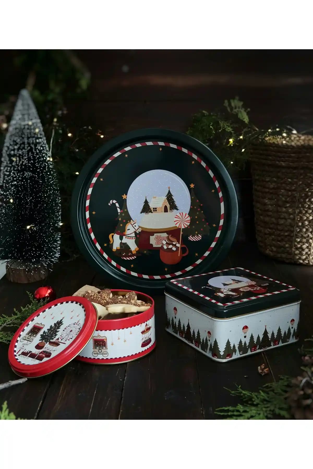 Evle 3'lü Yılbaşı Seti: Şık ve Fonksiyonel Dekoratif Hediye ve Sunum Çözümü