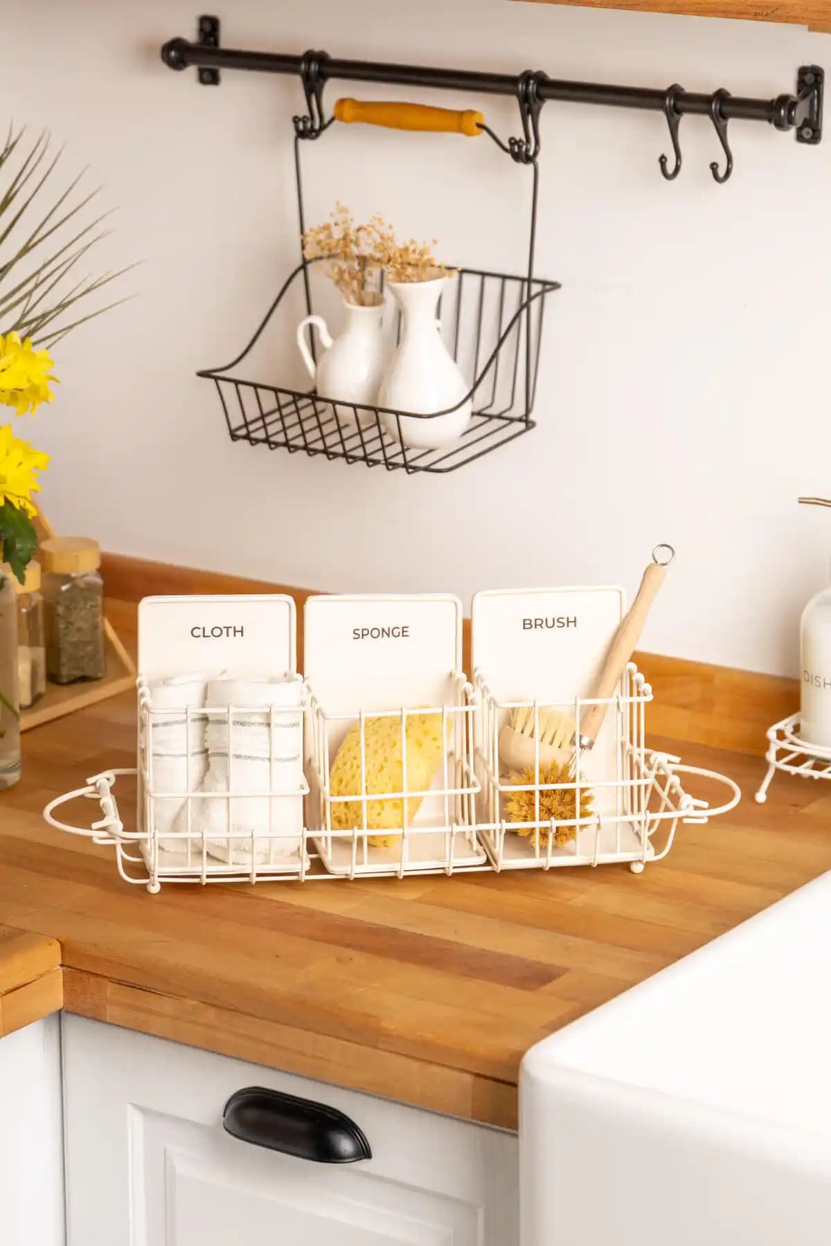 FH Finehome Cremma 4 Parça Metal Mutfak ve Banyo Organizeri Şık ve Dayanıklı Tasarım